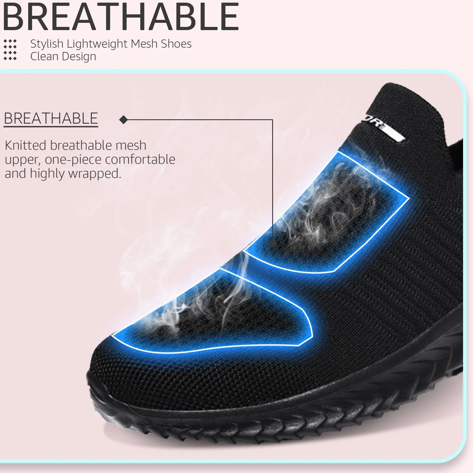 Chaussure de Running Fitness Légères Slip on pour Femmes