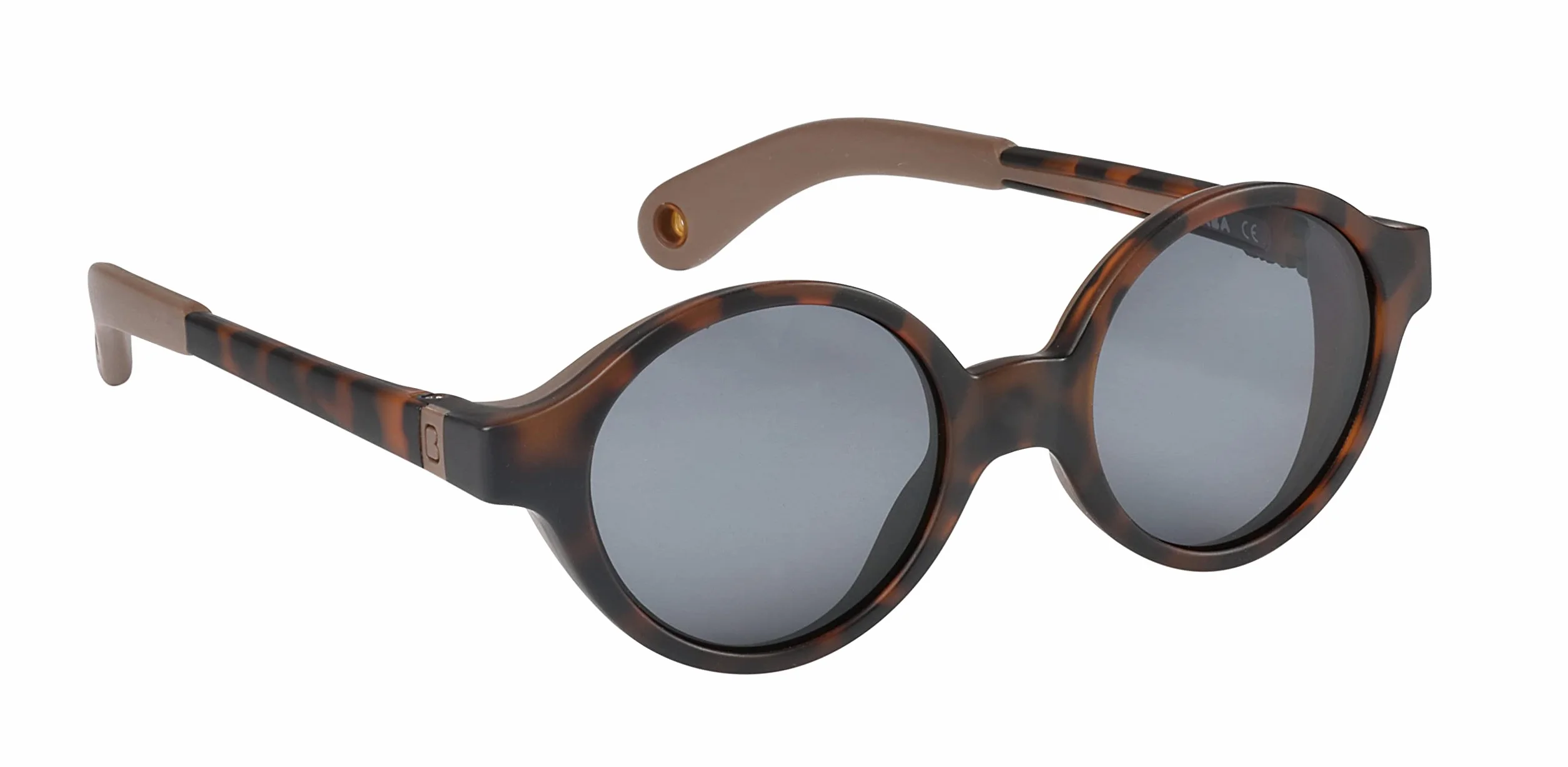 BÉABA Lunettes de soleil bébé 9-24 mois Protection 100% UV CAT 3 Branches ajustables 360° Écaille