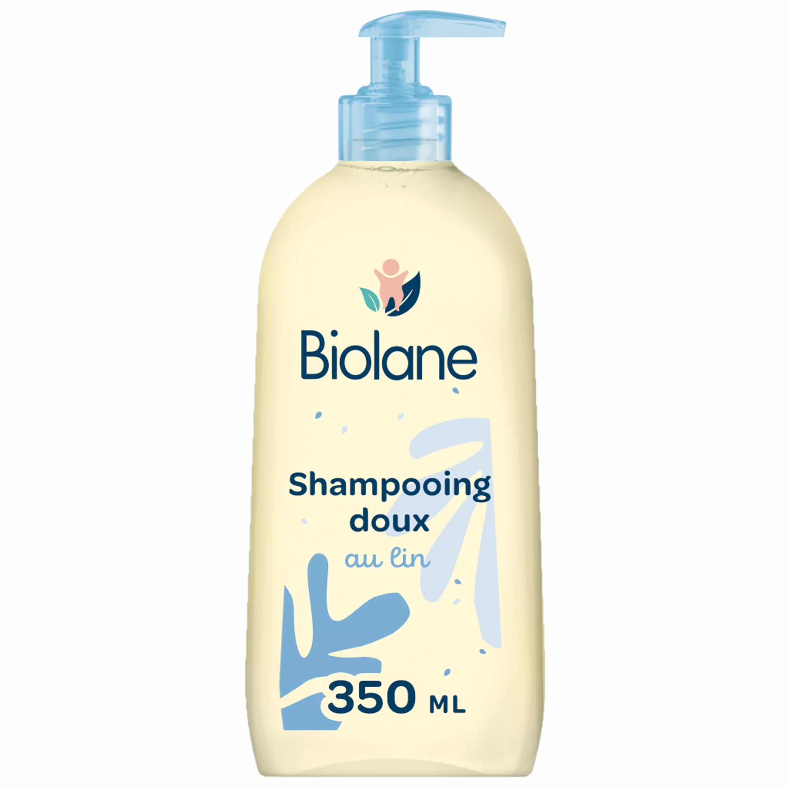 BIOLANE Shampoing Doux Bébé Démêlant Cheveux Lin Français 350 ml