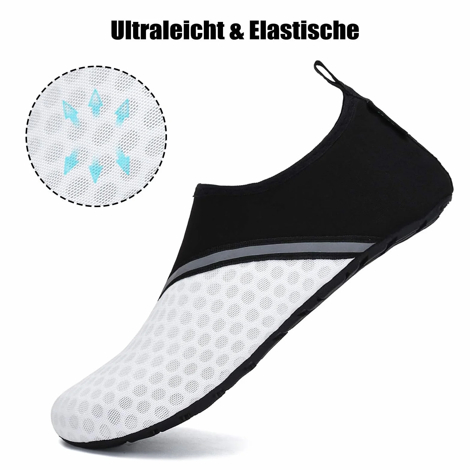 SAGUARO Chaussures Aquatiques Homme Femme Chaussure de Plage Séchage Rapide Plongée Baignade, 36-47 EU
