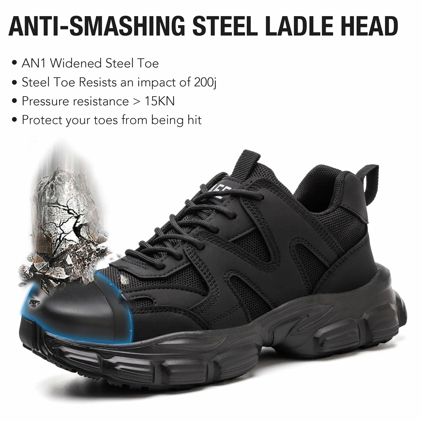 Chaussure de Sécurité Femme Légère Basket Securite Respirante Antidérapante Chaussures Travail Embout Acier