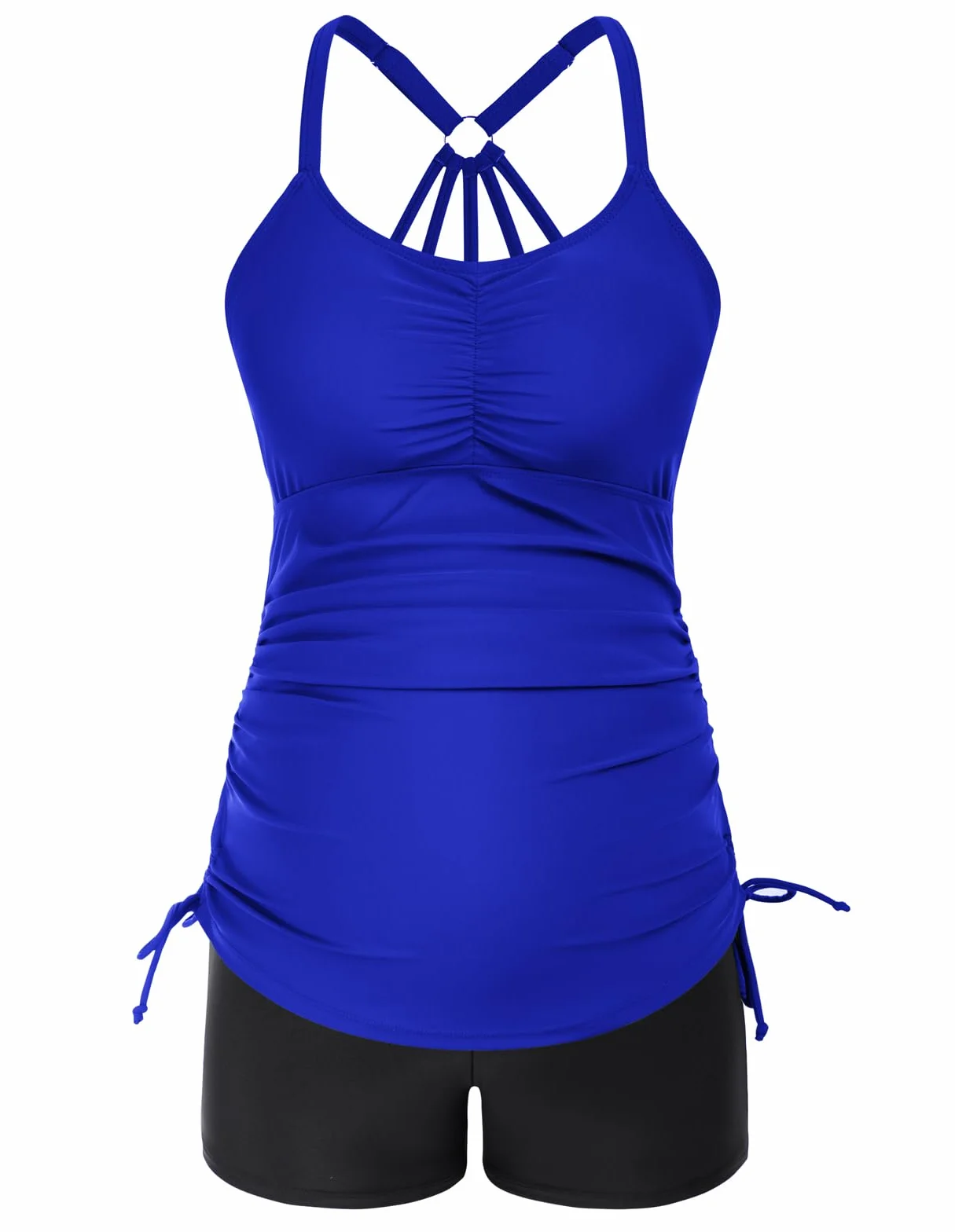 Maacie Maillot De Bain De Maternité Deux Pièces Dos Nu Bleu Royal XL