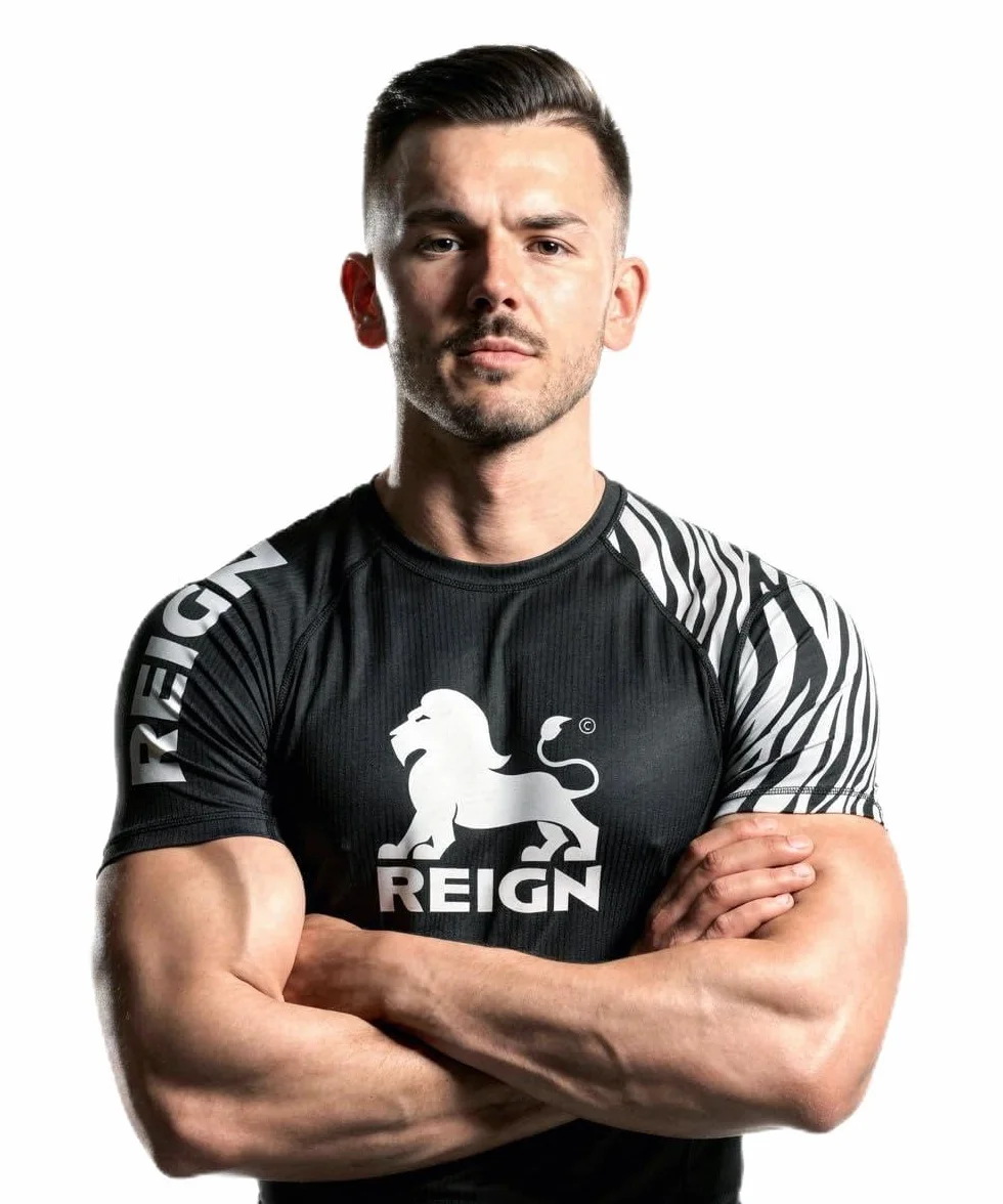 REIGN Rashguard MMA BJJ Homme Ceinture Blanche