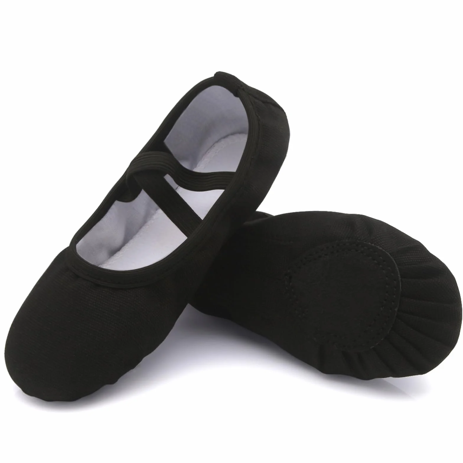 Chausson Danse Classique Fille Toile Demi Pointe Ballet Femme Pantoufle Gymnastique Yoga Chaussure Enfants Adultes
