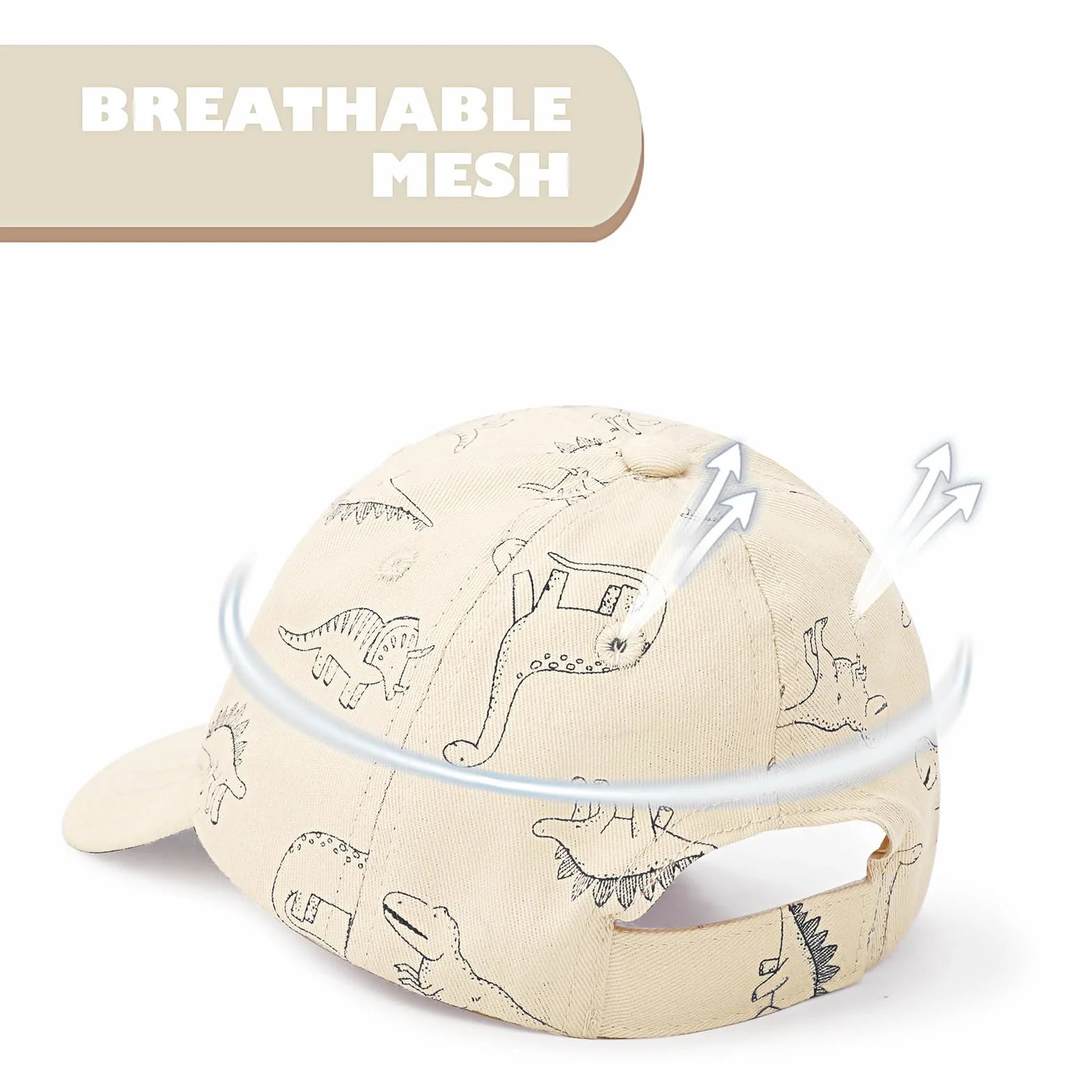 Dreshow Casquette Bébé Soleil Dinosaure Motif Unisexe Chapeau Nourrisson