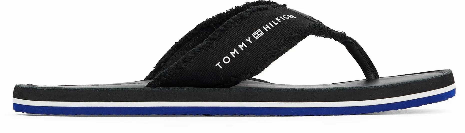 Tommy Hilfiger Tongs Homme Leather Beach Sandal avec Franges