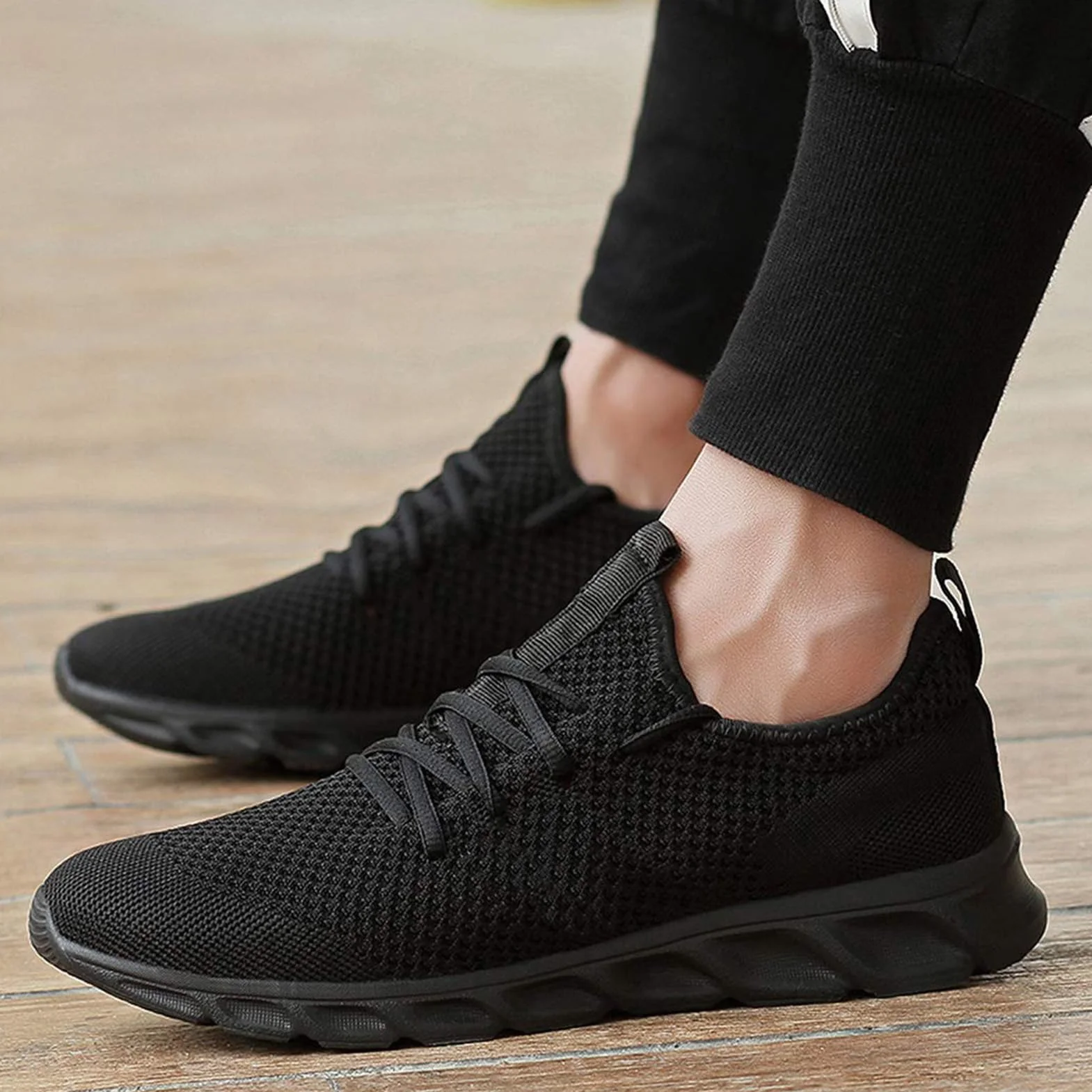 Chaussure de Running Homme Sport Fitness Sneakers Mesh Gym Outdoor Trail Tennis Training Jogging