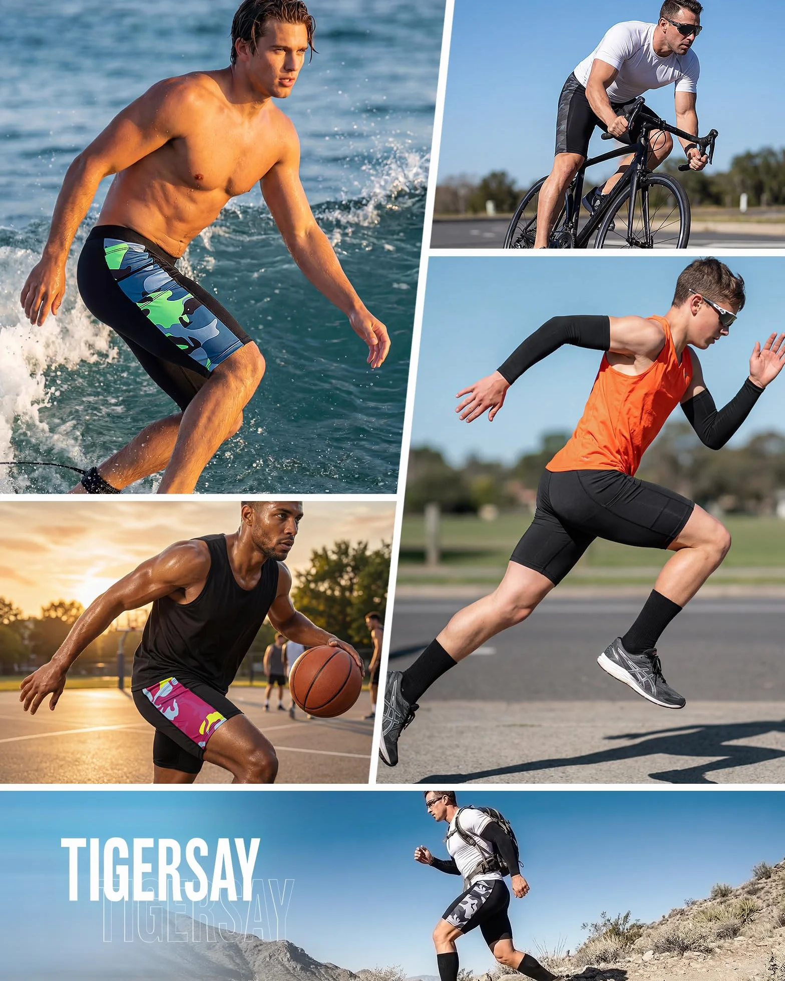 Short de Compression Homme avec Poche Téléphone, Séchage Rapide, Caleçon Sport Base Layer pour Fitness Gym