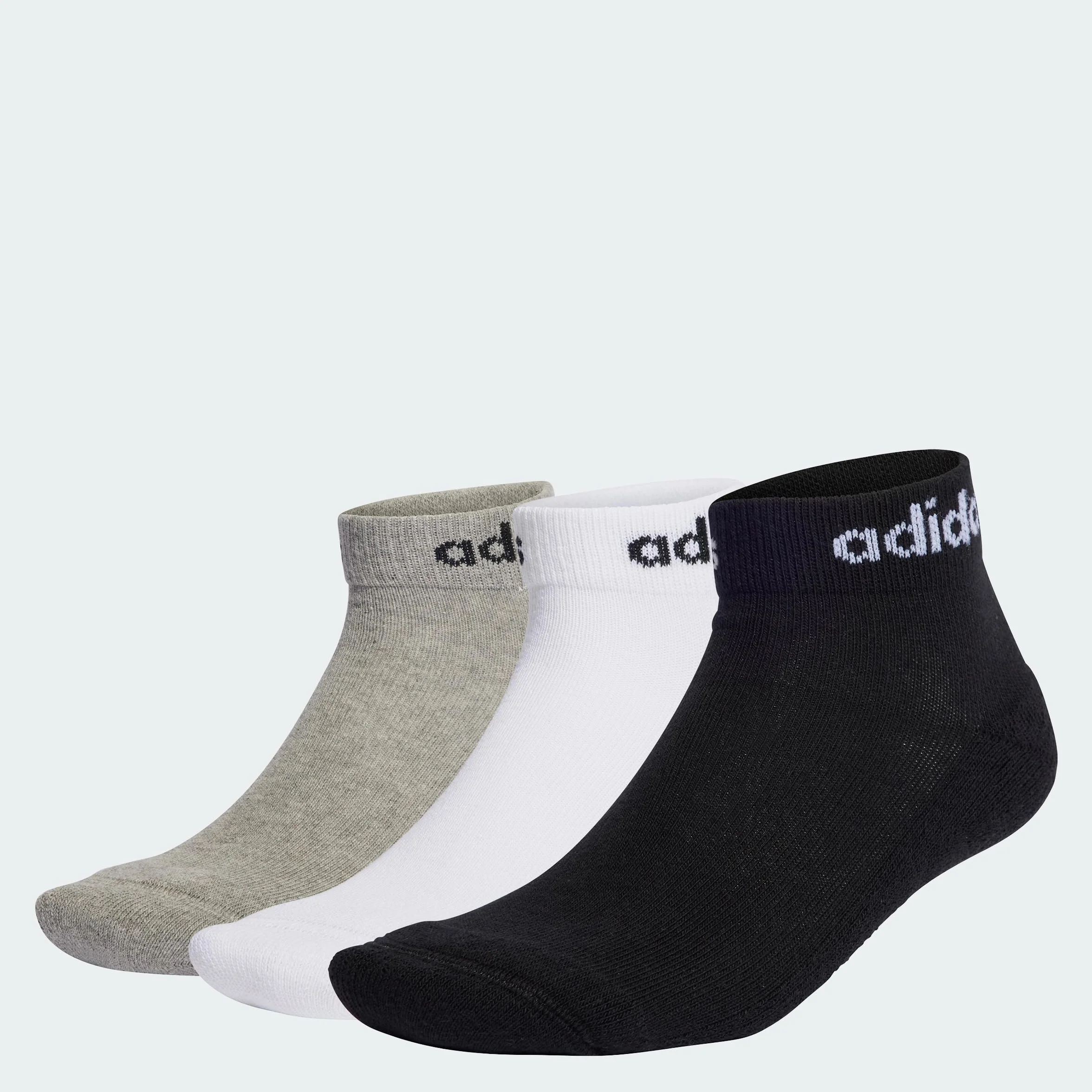 Adidas Linear Ankle Cushioned Socks 3 Pairs Mixte