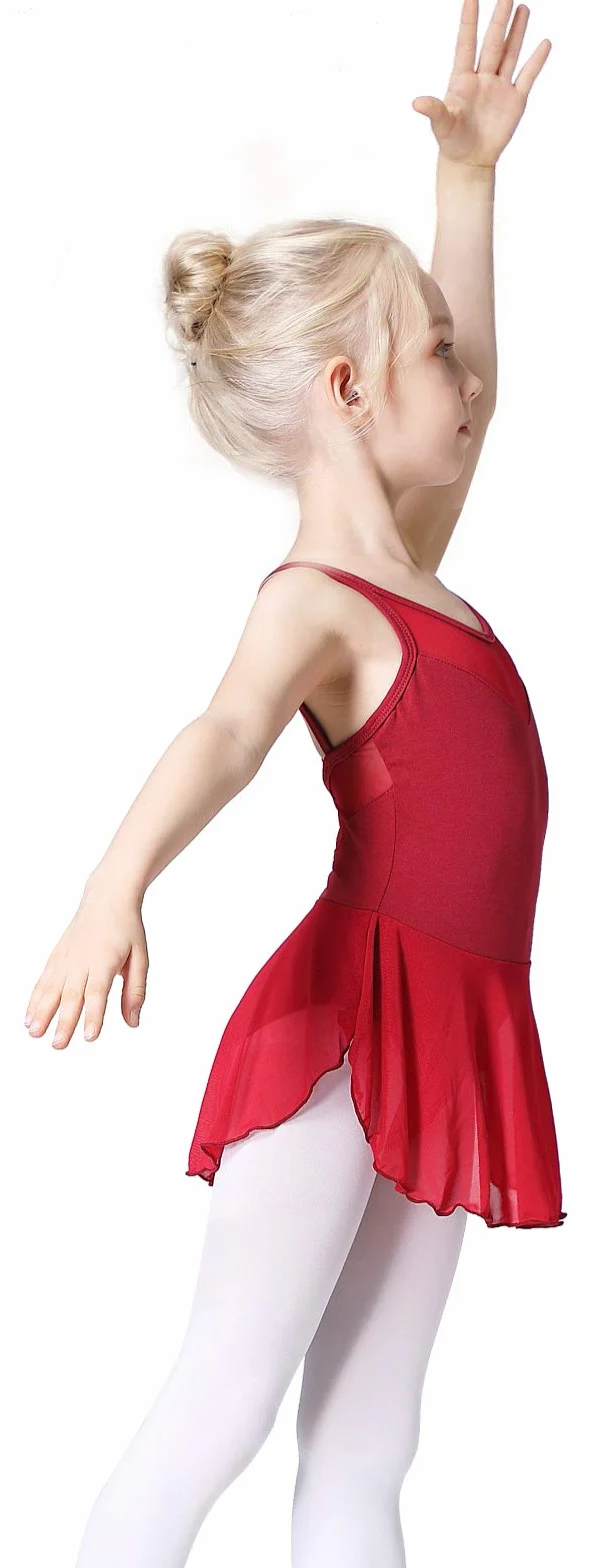 Justaucorps Ballet Tutu Danse Classique Robe Coton Manche Courte