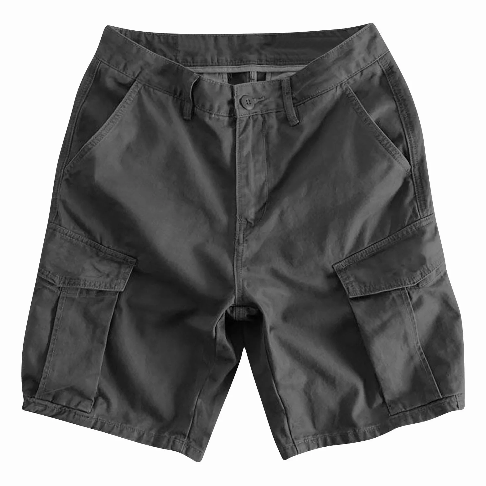 Short Homme Cargo Décontracté Coupe Ample Poches Latérales Fonctionnelles