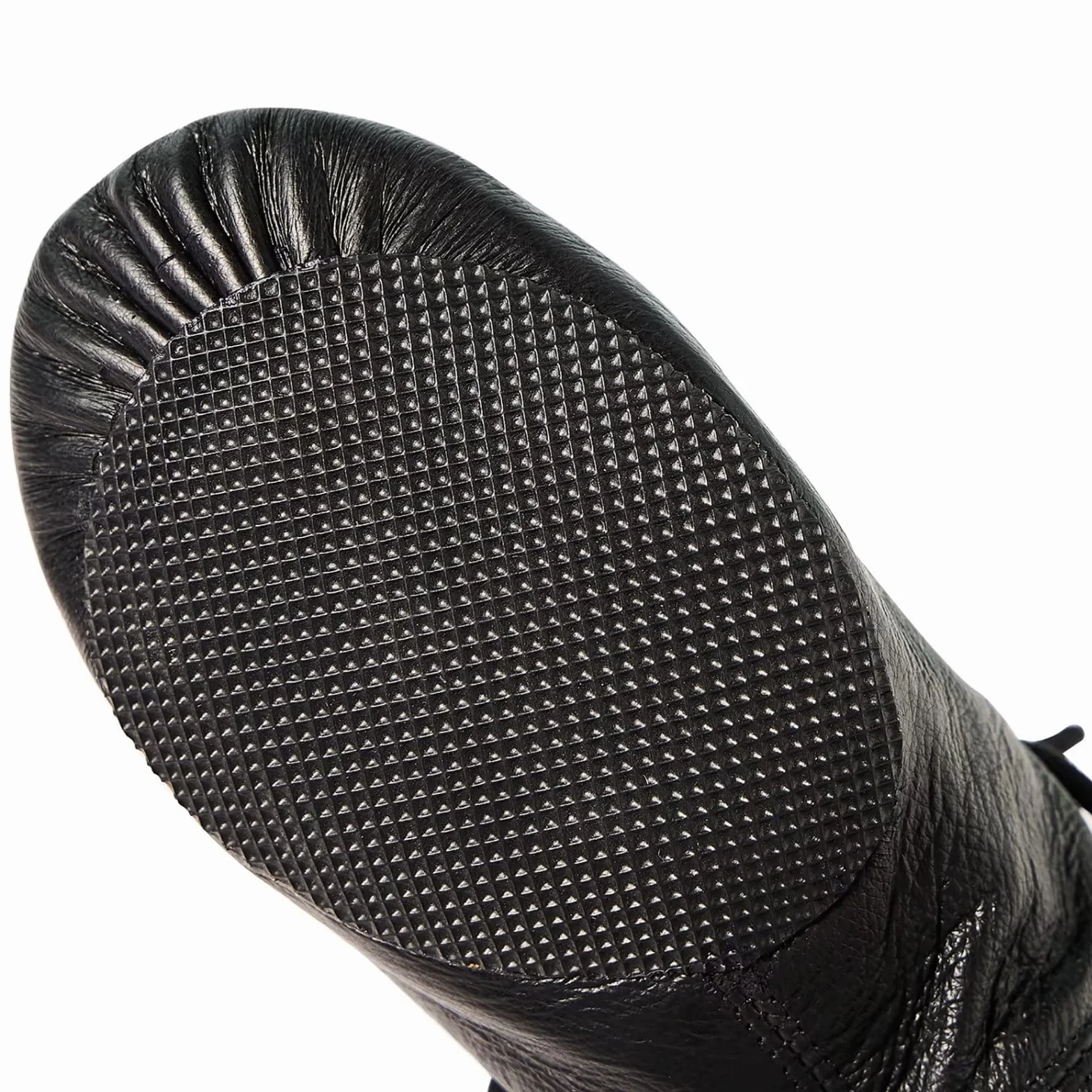 Chaussures de Jazz Cuir Véritable Semelle Fendue Enfiler Lacet