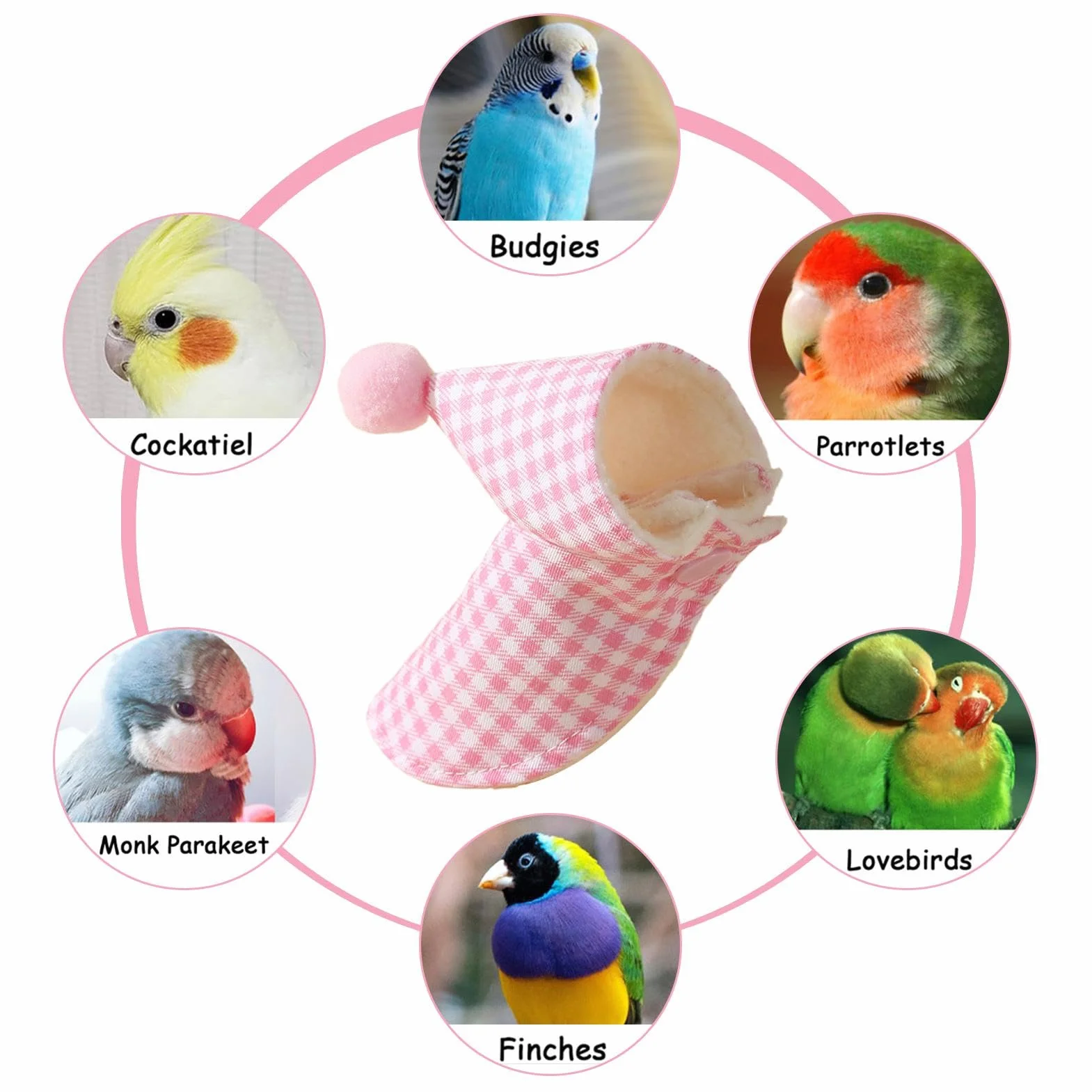 Zibeem Vêtements d'oiseaux pour perruches, costume de cape pour perroquets, accessoire photo cosplay lavable