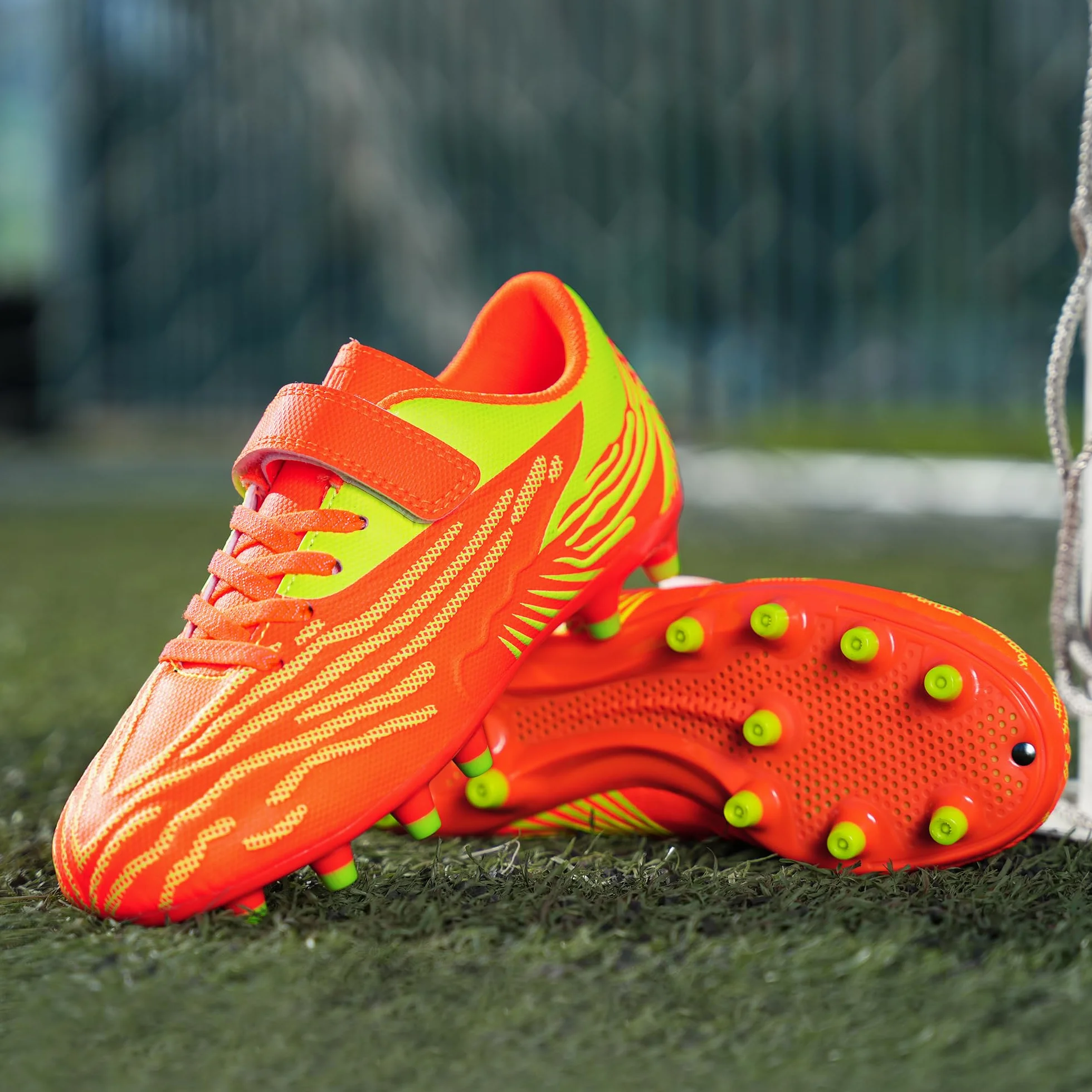 JABASIC Chaussures de Football Enfants Dur Gazon Sport Garçons Filles