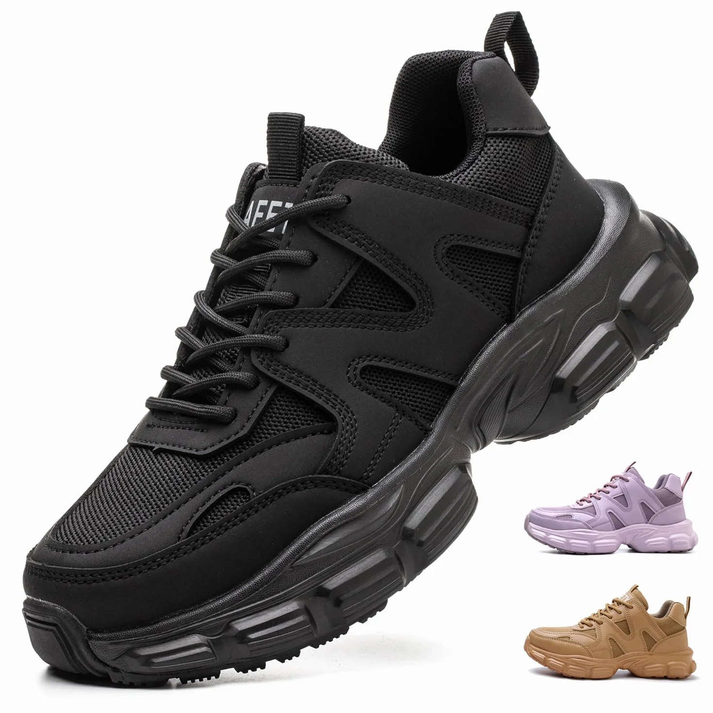 Chaussure de Sécurité Femme Légère Basket Securite Respirante Antidérapante Chaussures Travail Embout Acier