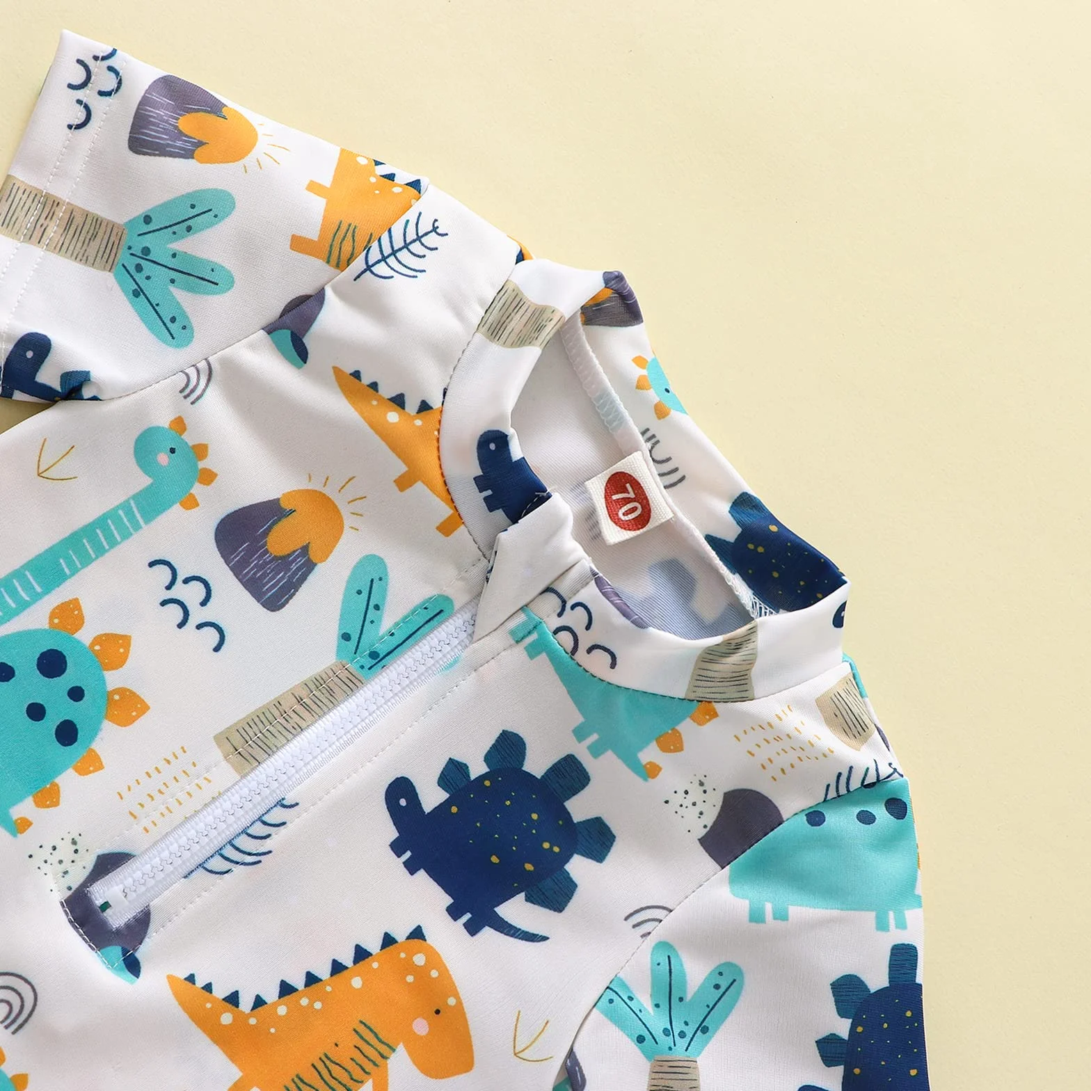 Carolilly Maillot de Bain Enfant Bébé Garçon Une Pièce Anti-UV Imprimé Requins Dinosaures 0-5 Ans