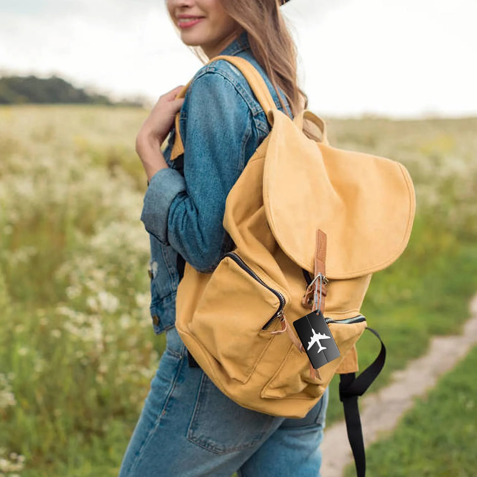 Étiquettes de Bagage pour Valises 8 Pièces avec Porte-nom