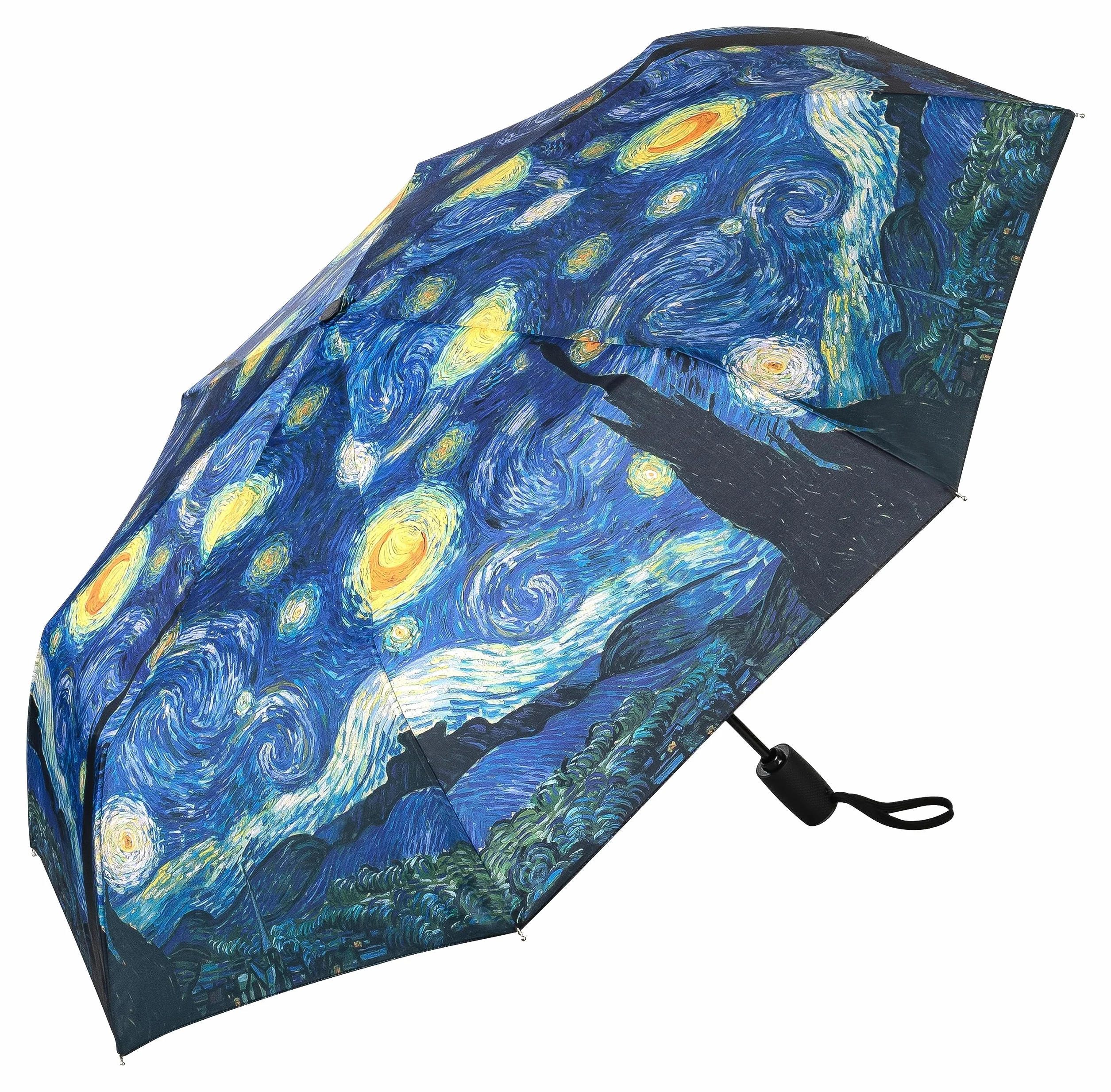 VON LILIENFELD Parapluie de poche Vincent van Gogh Nuit étoilée Résistant au vent Ouverture-fermeture automatique