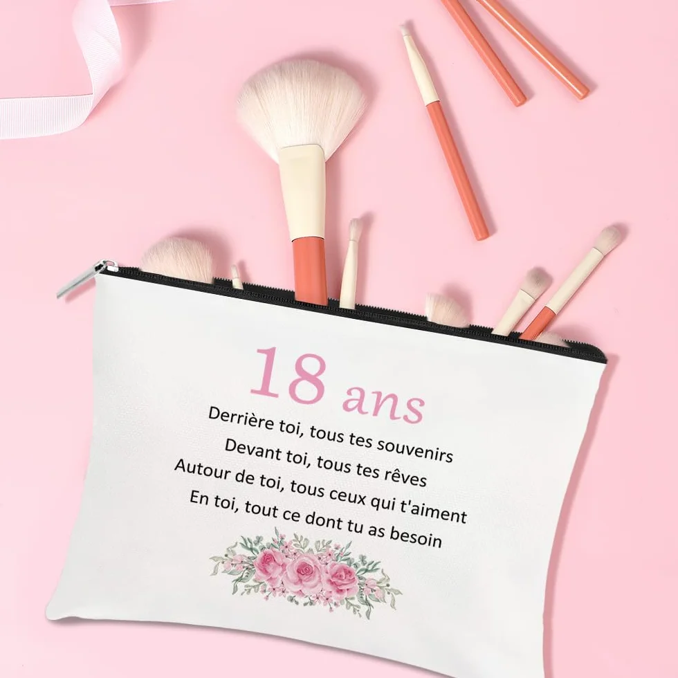 Trousse à Maquillage Cadeau 18 Ans Fille Anniversaire Femmes