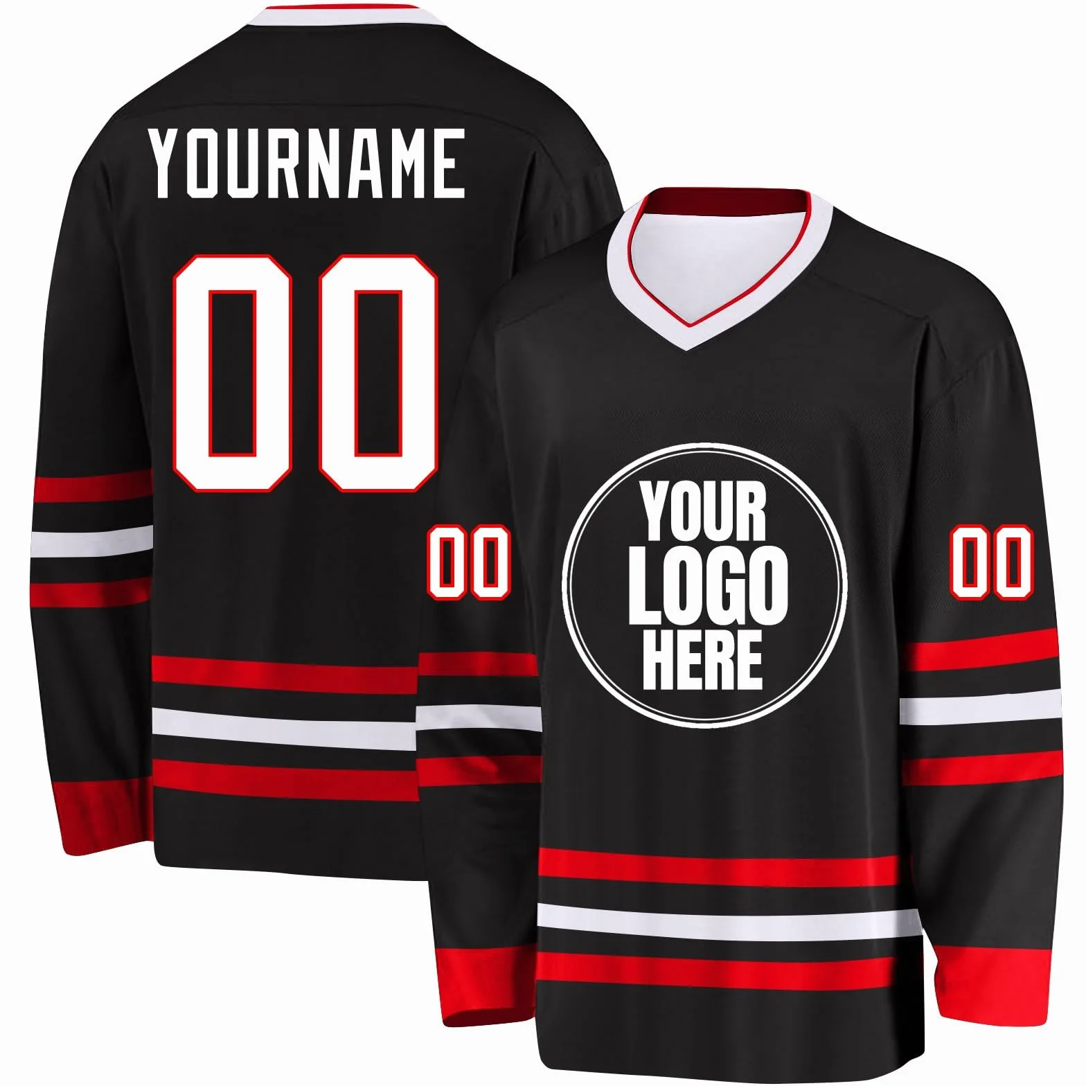 Maillot de Hockey personnalisé nom équipe numéro