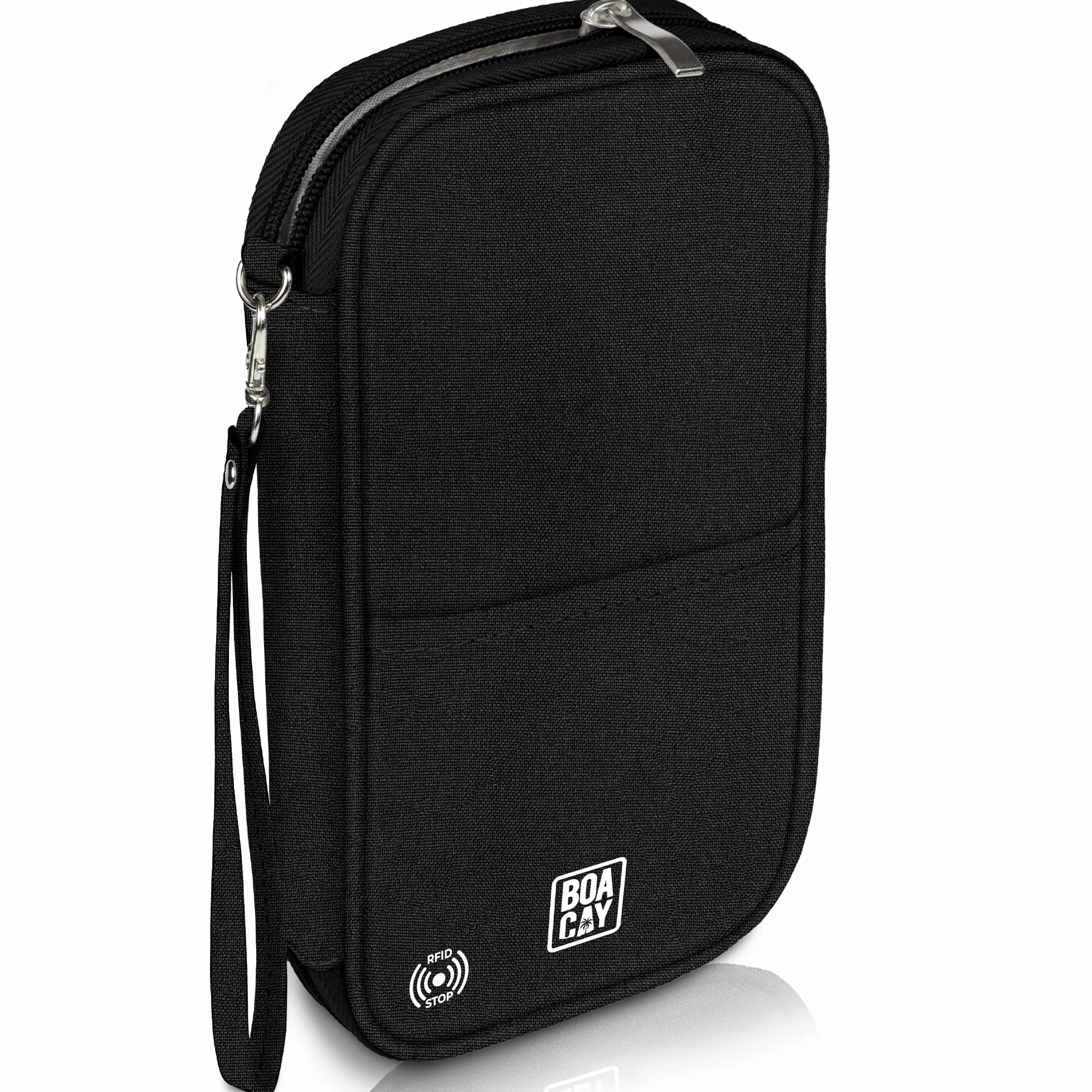 BOACAY Pochette Passeport Familial RFID avec Portefeuille Étui Voyage Femme Homme