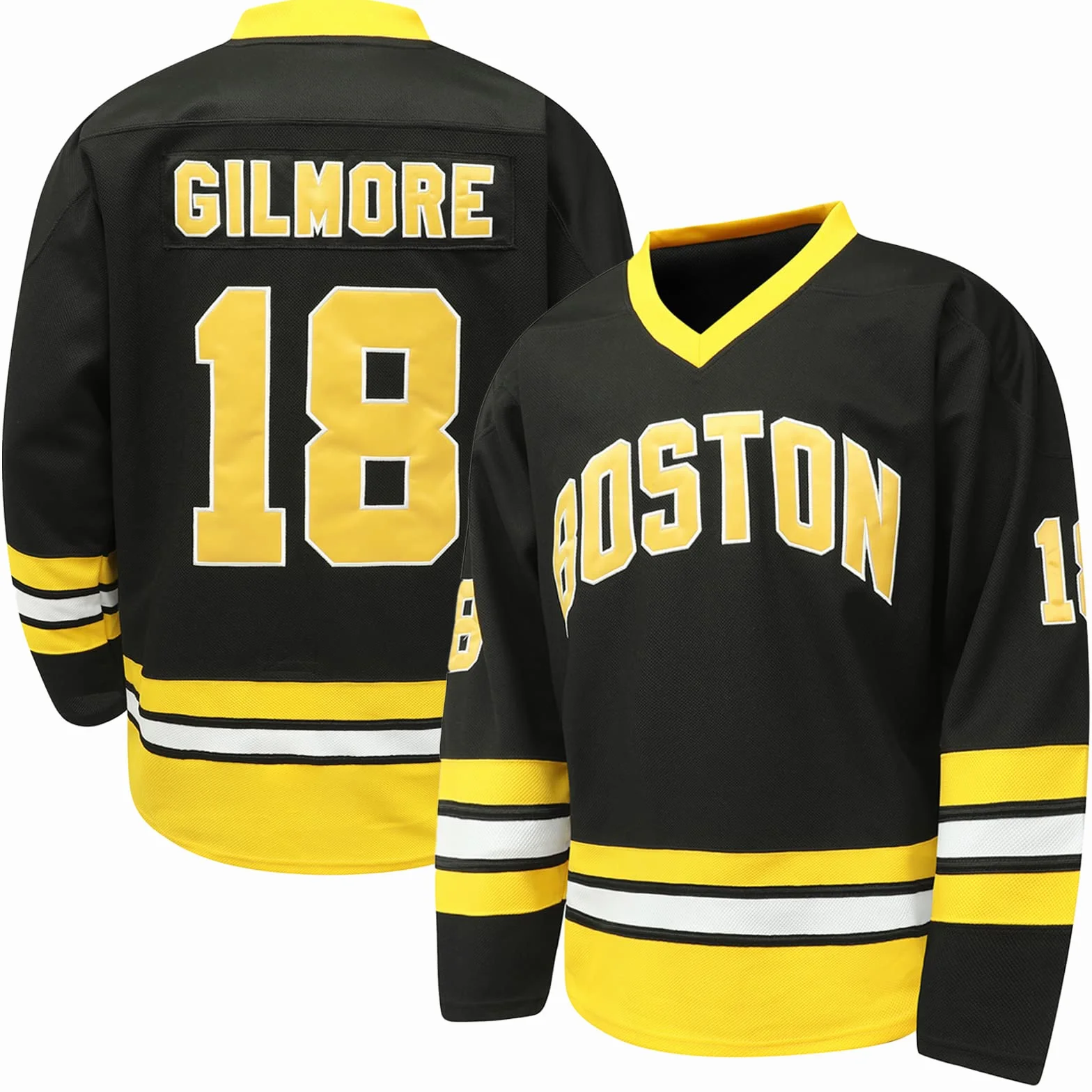 Happy Gilmore #18 Jersey Boston Adam Sandler 1996 Movie Ice Hockey Stitched S-XXXL