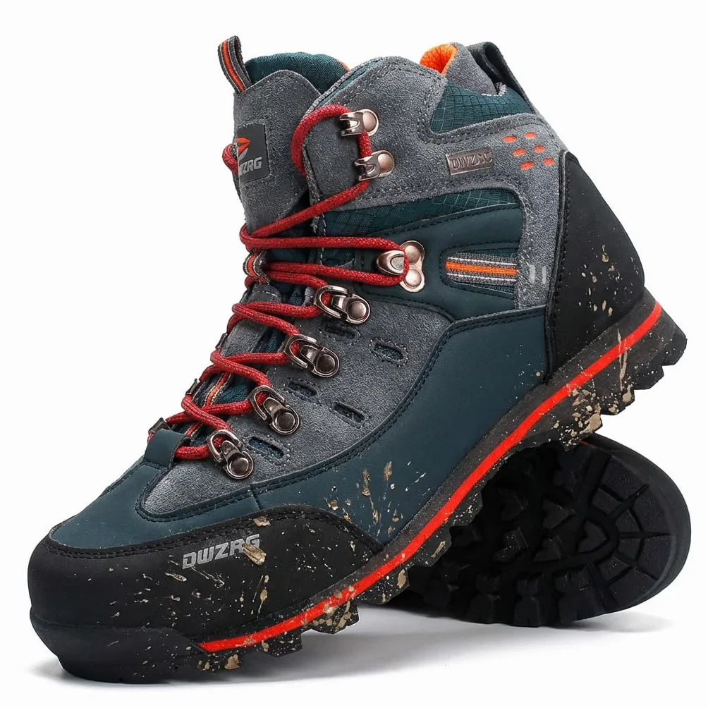 SANANG Bottes de randonnée en cuir pour hommes sport alpinisme
