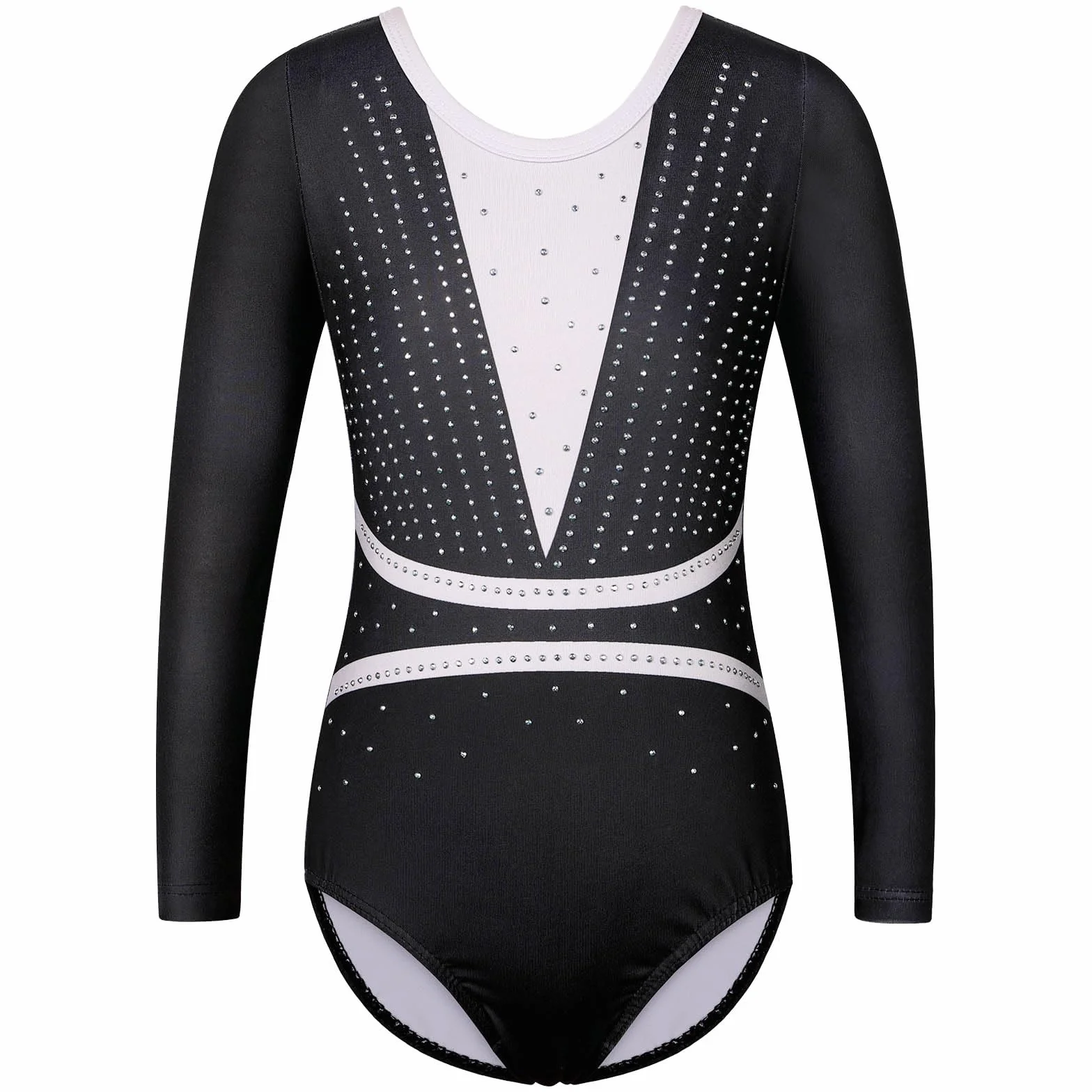 Justaucorps Gymnastique Fille Manche Longue Sans Manche