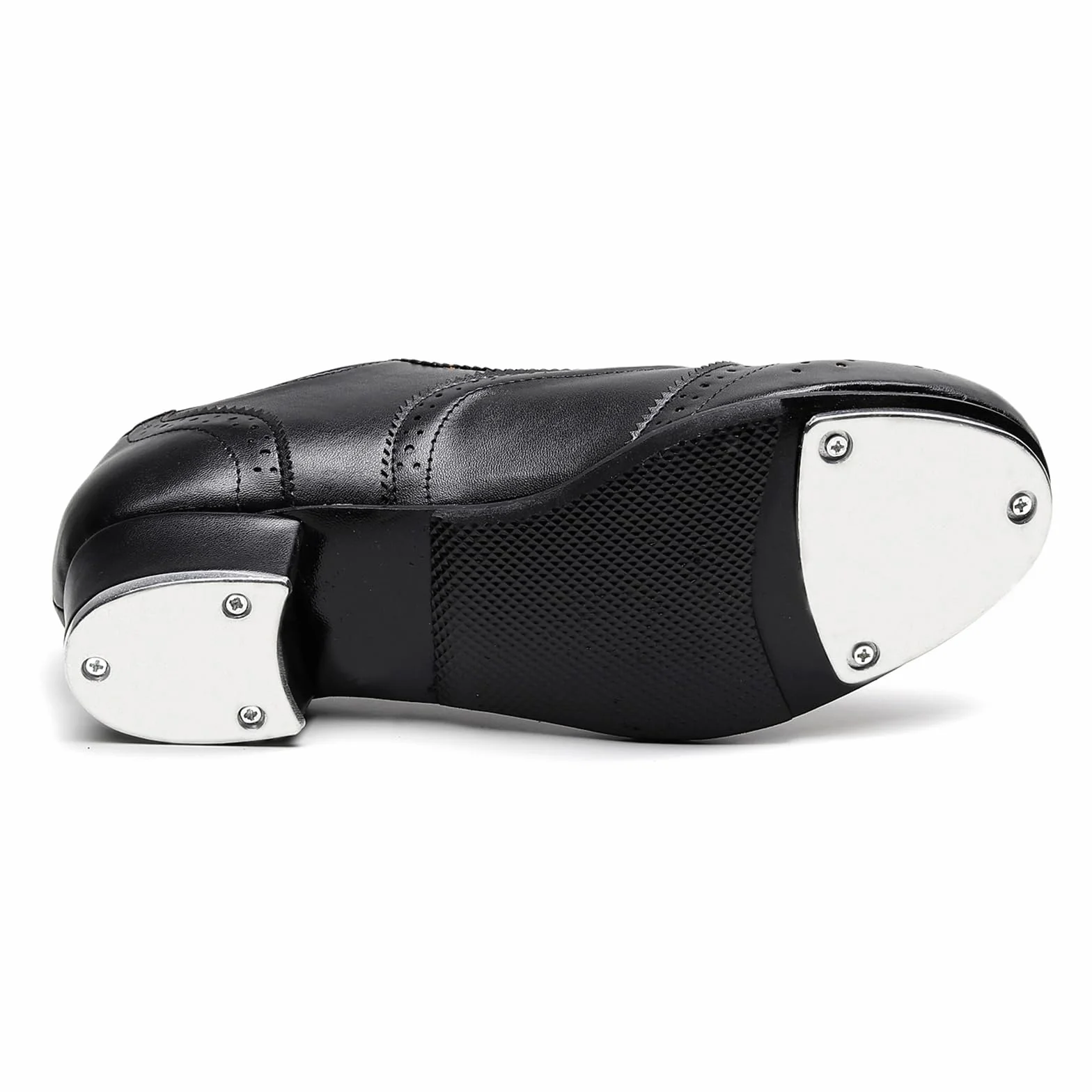 Chaussures De Claquettes Hommes Danse Salon Talons Bas Brogue Lacets Respirantes