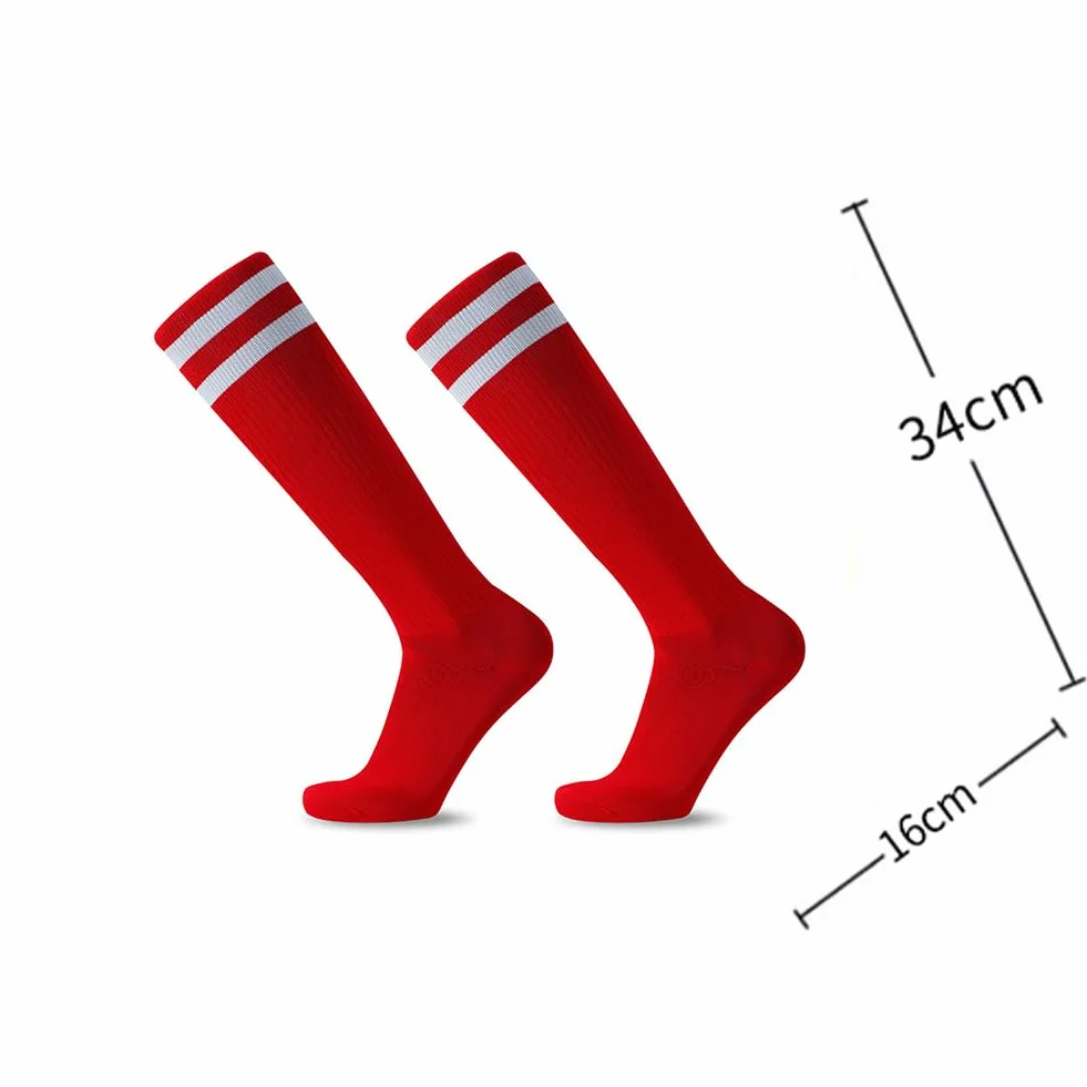 Chaussettes Foot Enfant Hautes Antidérapantes Garçons Filles Football Rugby Basket-ball 4 Paires