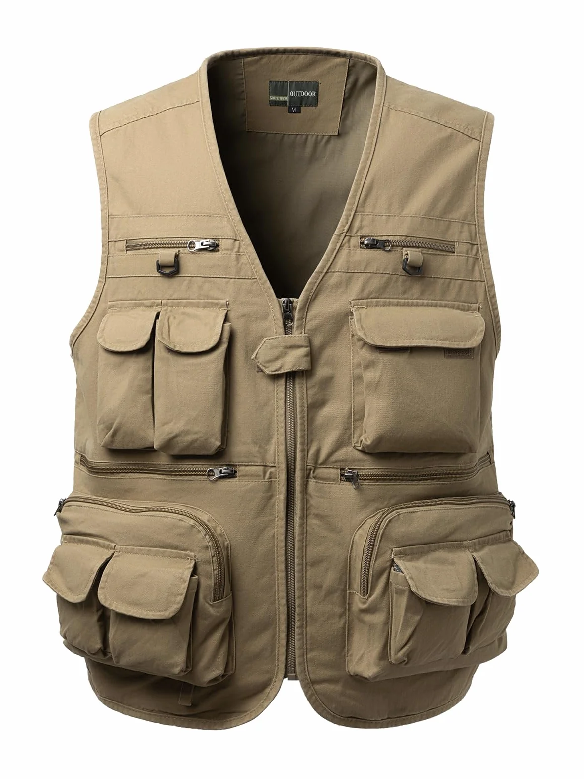 Gilet de Pêche Multipoches Léger Homme Veste Sans Manche pour Chasse Photographie