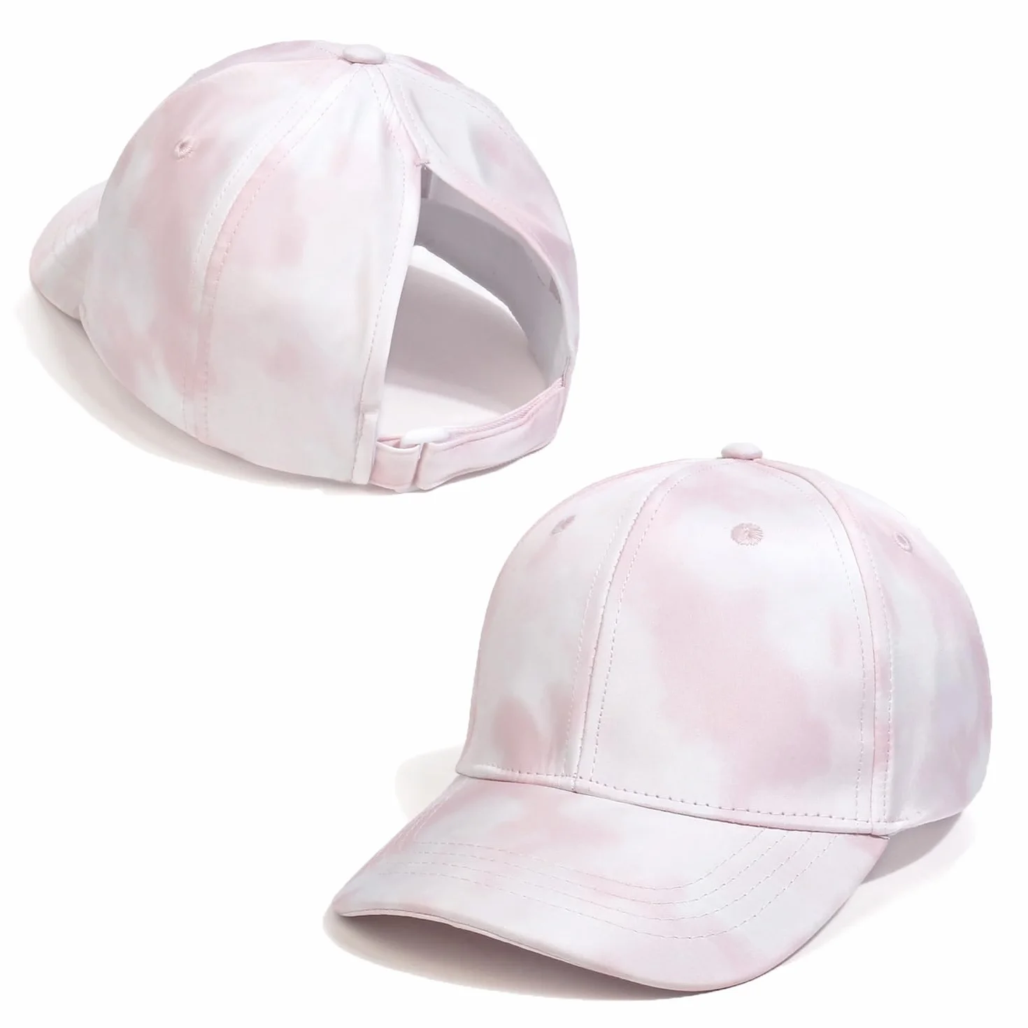 YAMEE Casquette de Baseball Fille Réglable Chapeau Soleil Queue de Cheval Doux Confortable Enfant Lumière Respirante Anti-Soleil Sport Extérieur Été
