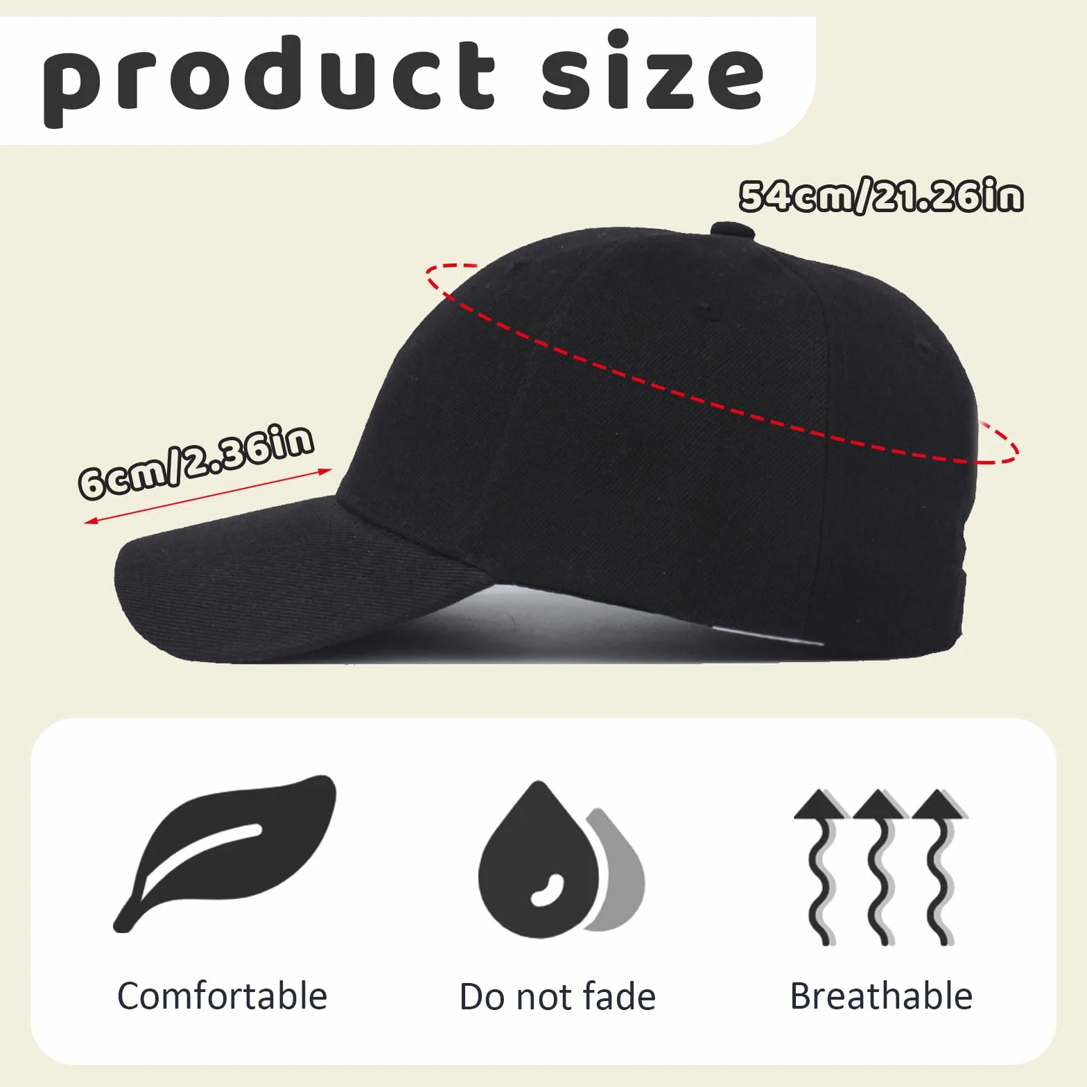 Lot de 2 casquettes de baseball pour enfants garçons et filles réglables protection UV noir bleu marine
