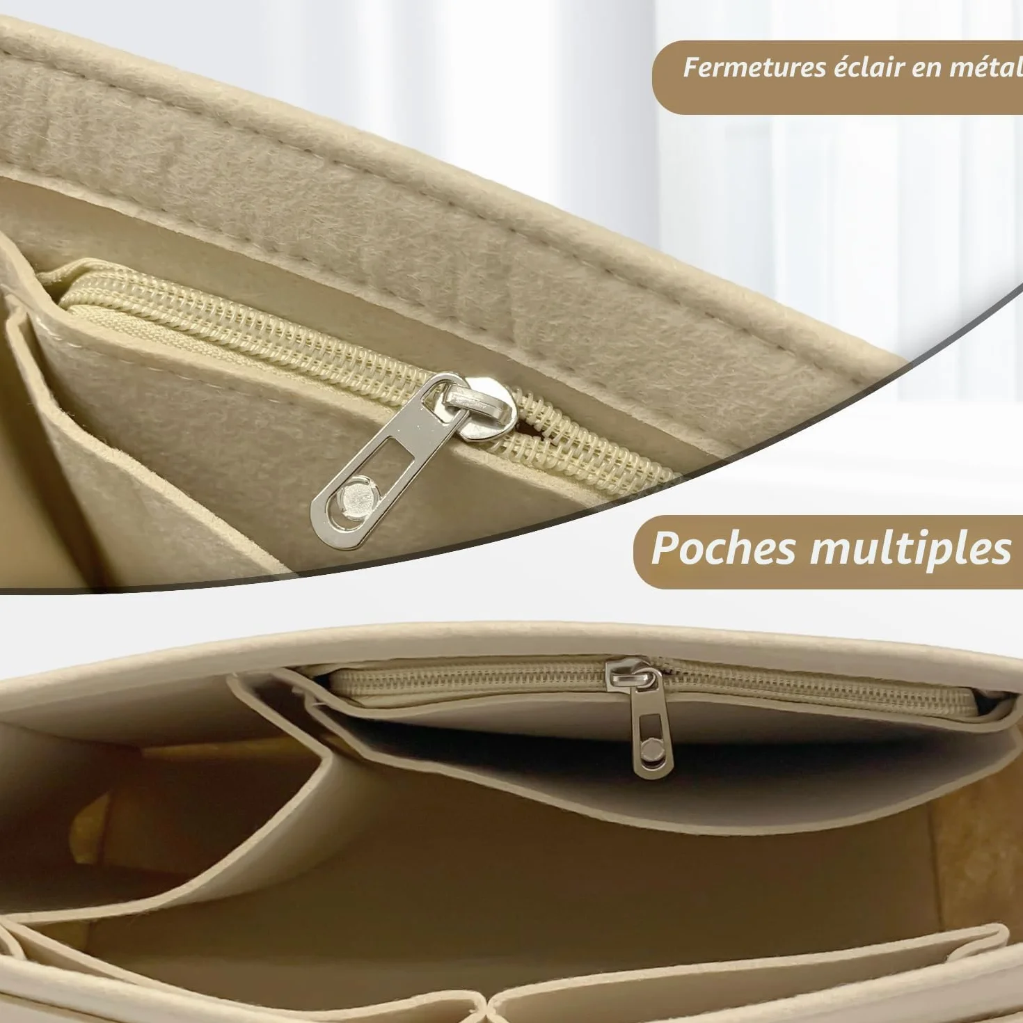 Organisateur de Sac en Feutre pour Longchamp Pliage Femme
