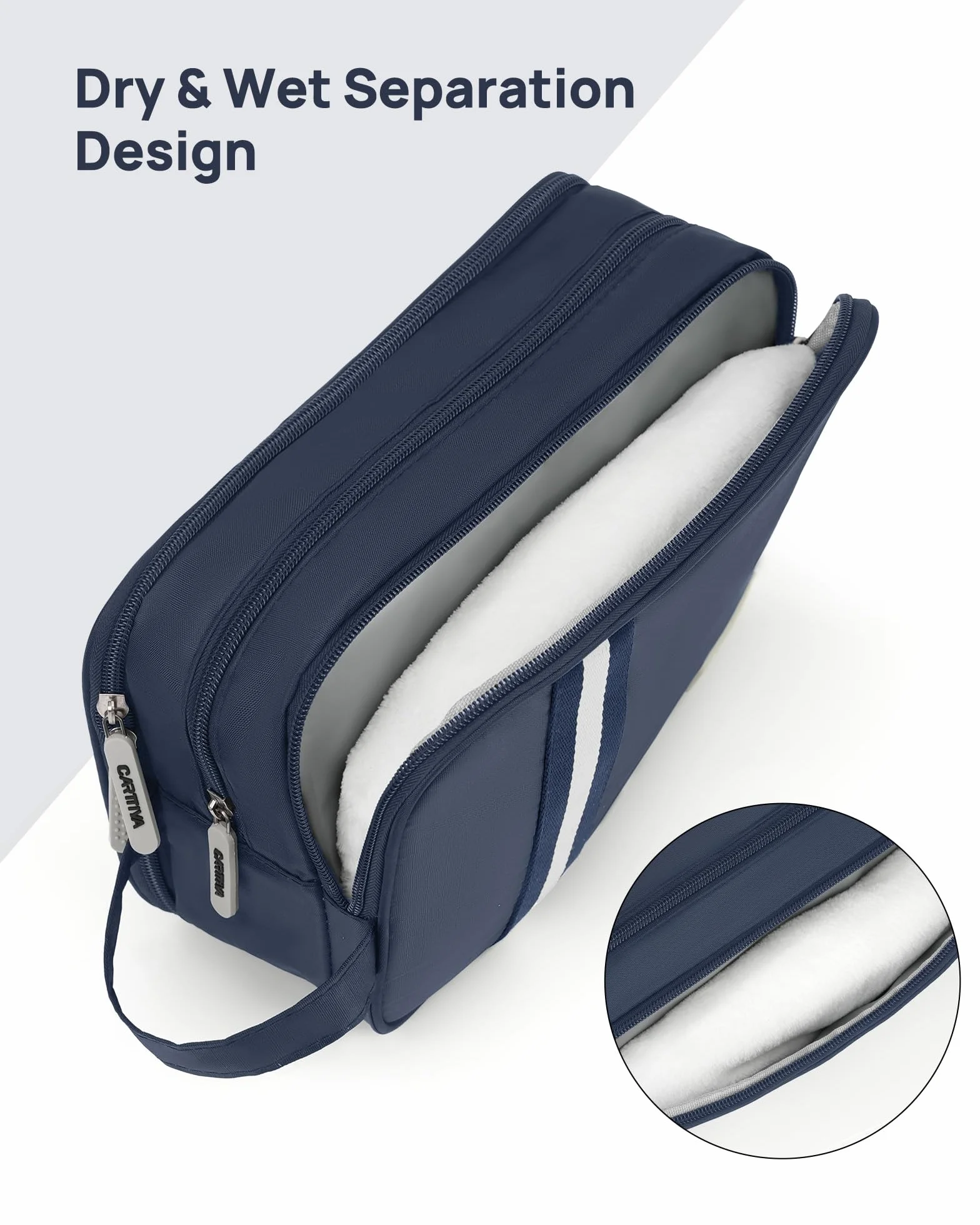 Trousse de Toilette Homme Voyage Grande Capacité Imperméable Sac Cosmétique