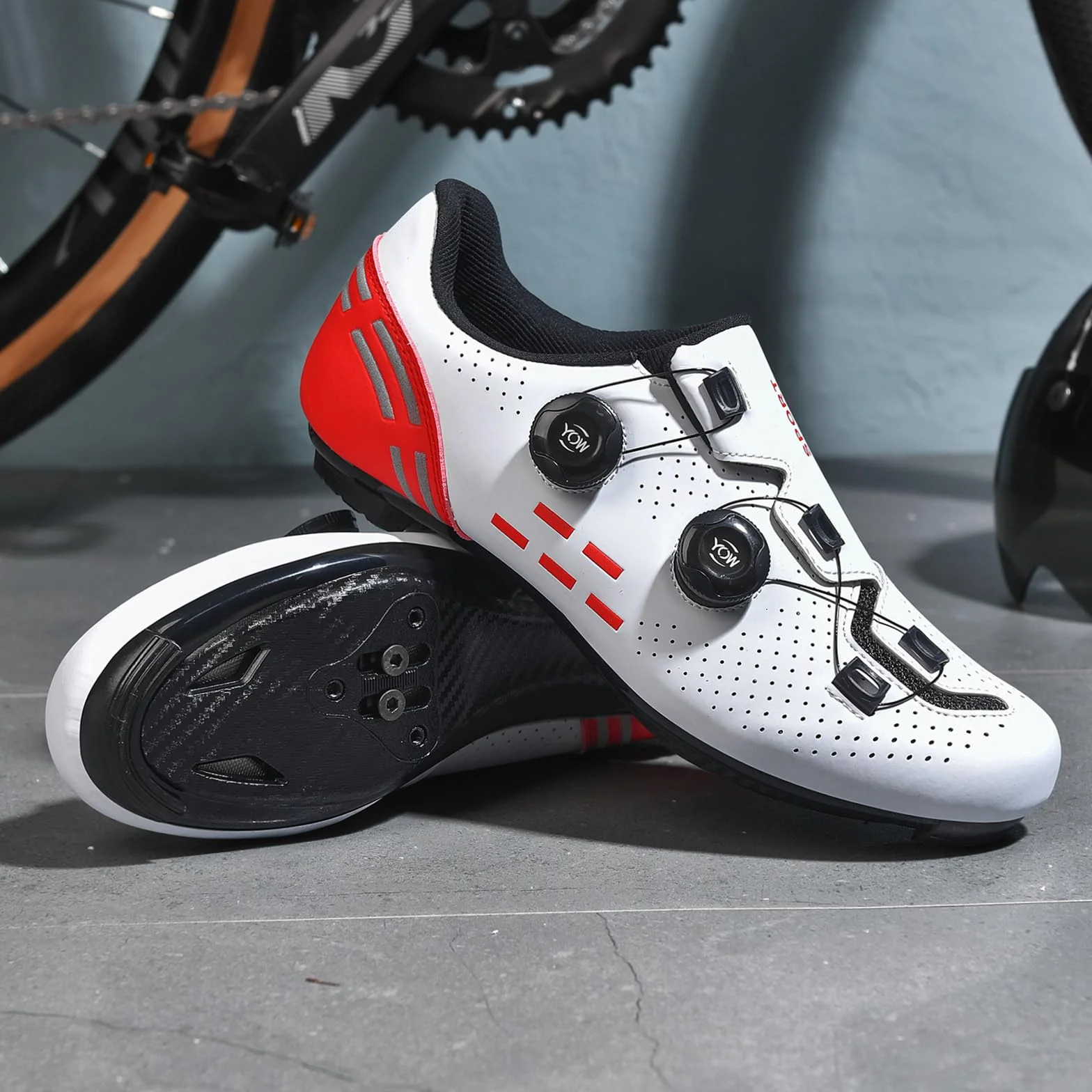 Chaussures de Cyclisme Hommes Compatibles SPD Delta