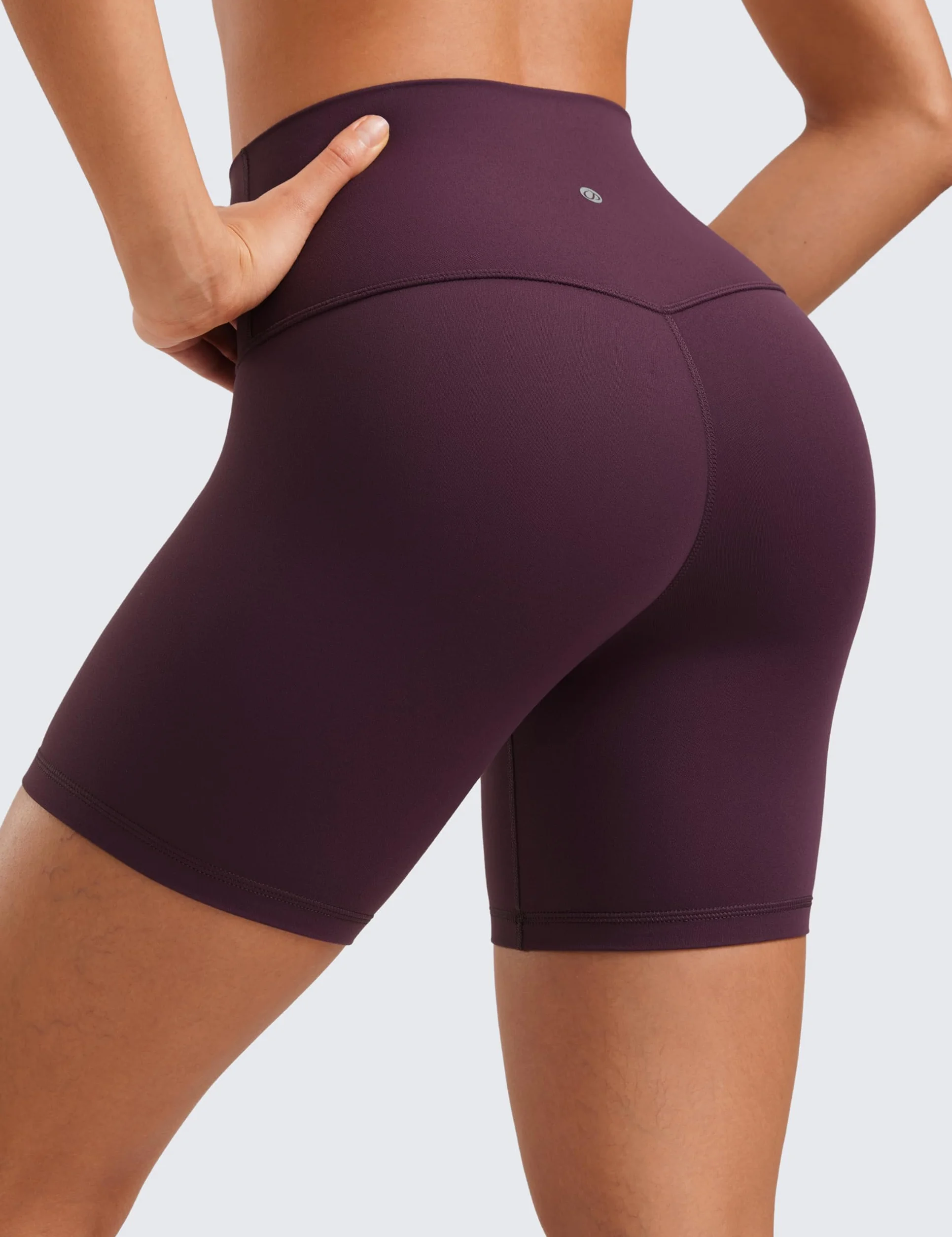 CRZ YOGA Butterluxe Shorts de Yoga pour Femme Taille Haute Leggings 6cm 10cm 15cm 20cm