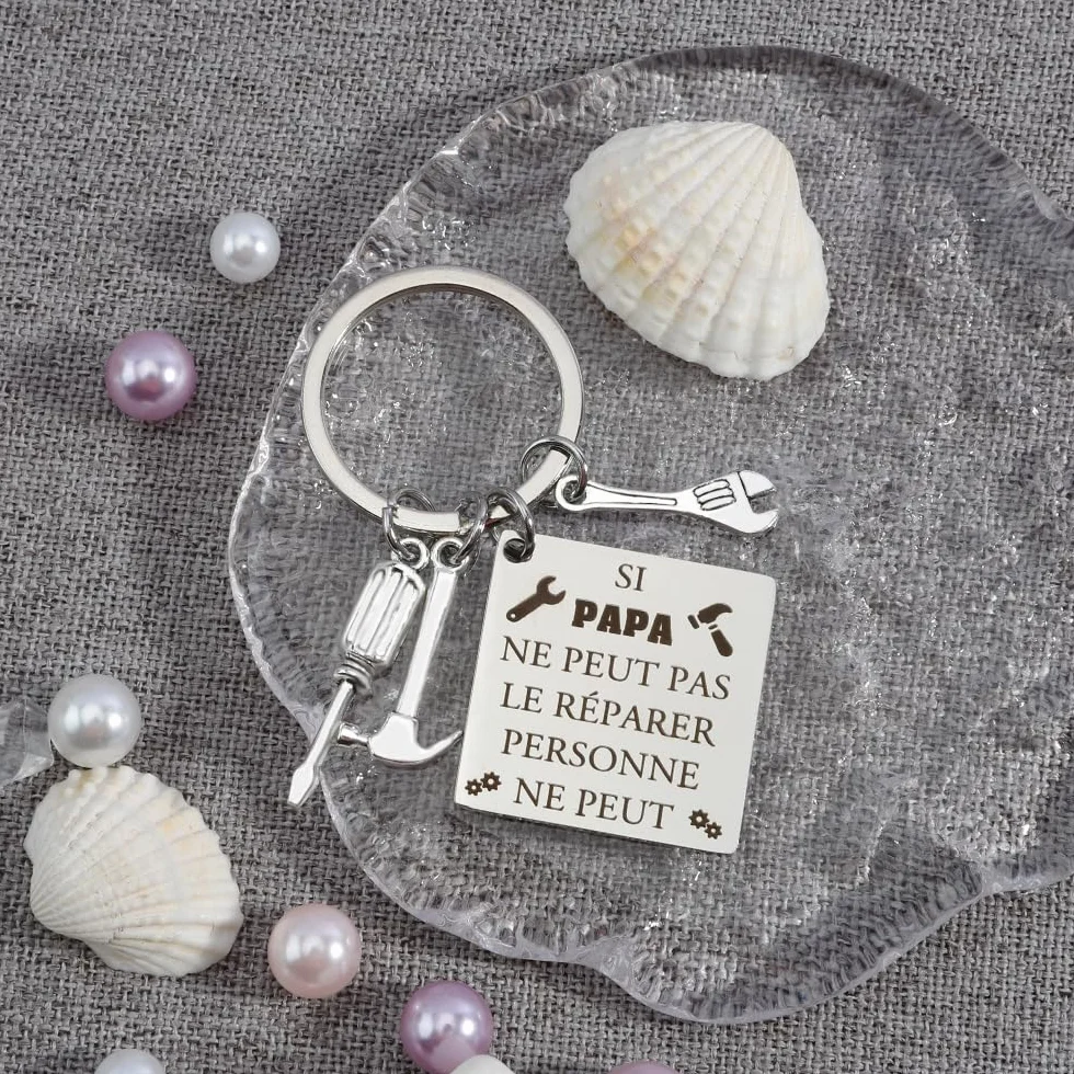 Papa Porte Clef Original Cadeau Fete des Peres Noel Anniversaire