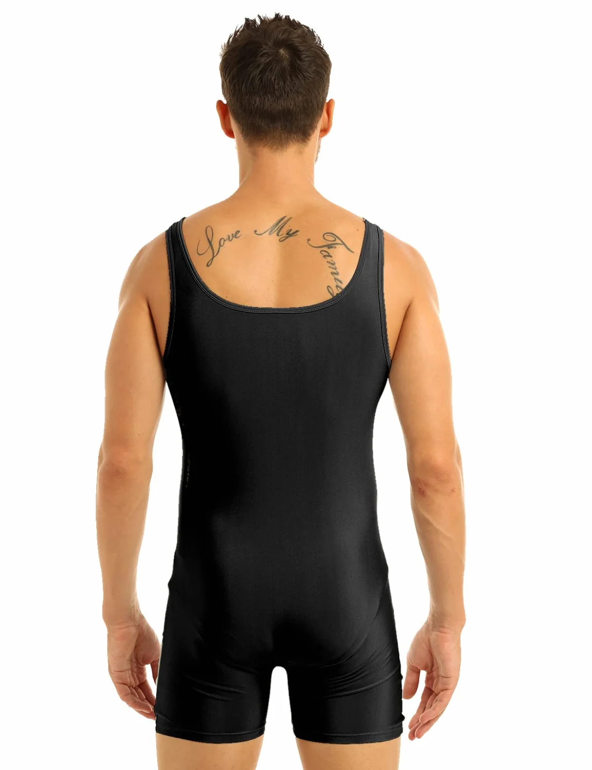 Hansber Wrestling Singlet Slim Fit Activewear Noir L