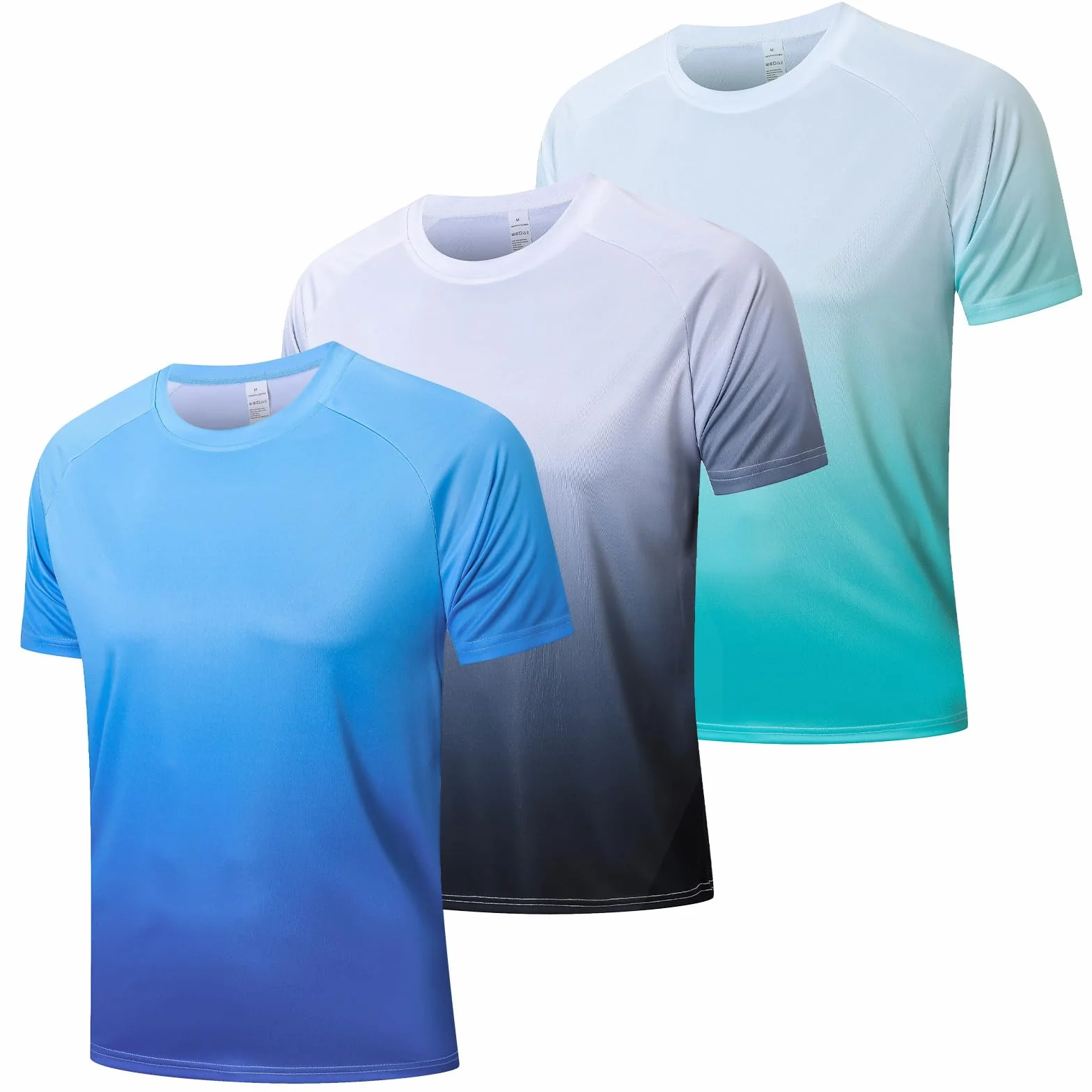 Cimic Pack de 3 Rashguards UV Hommes UPF 50+ T-Shirt Natation Séchage Rapide pour Surf