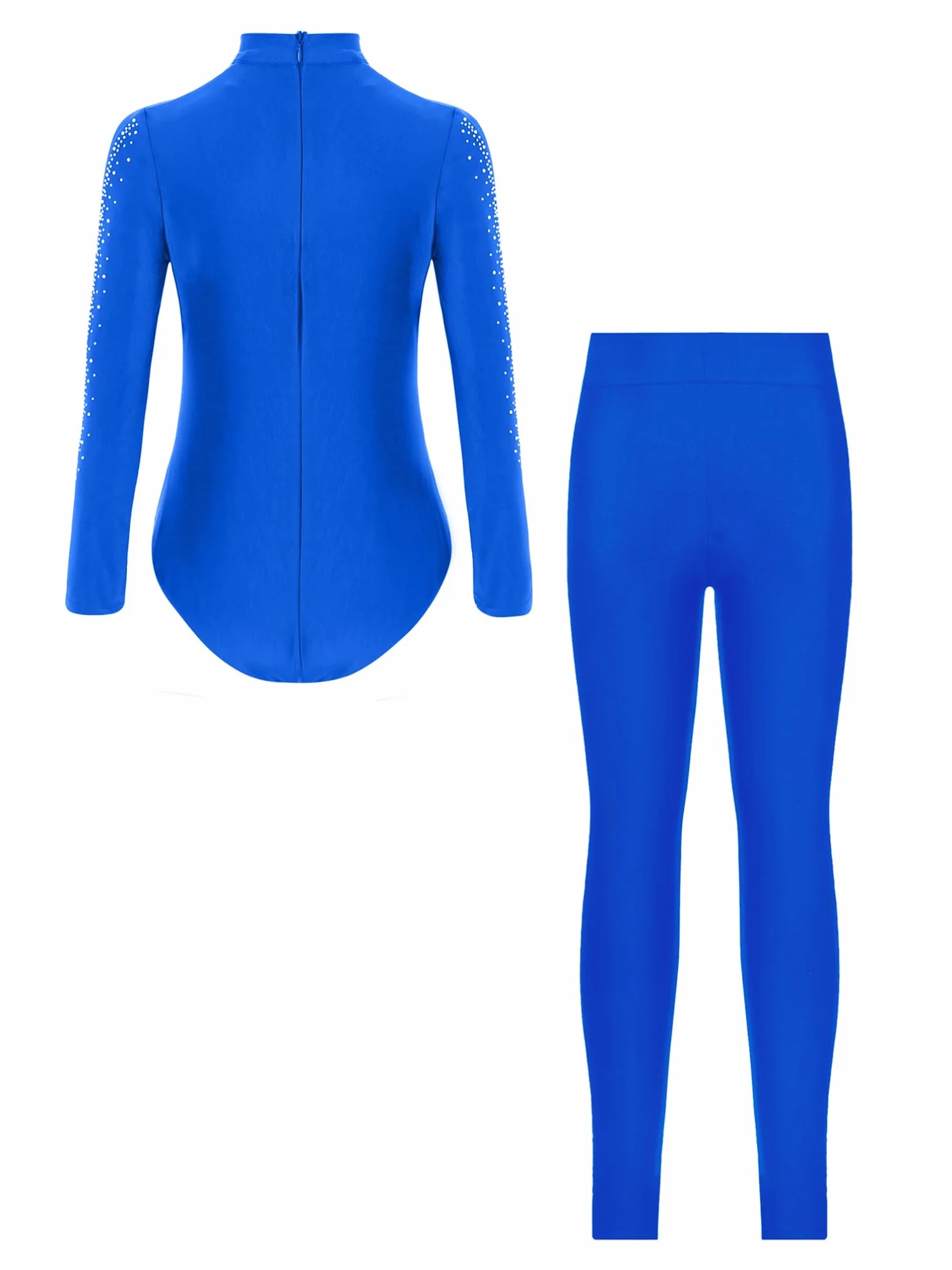 ranrann Enfant Ensemble Patinage Artistique Danse Justaucorps Legging Tenue