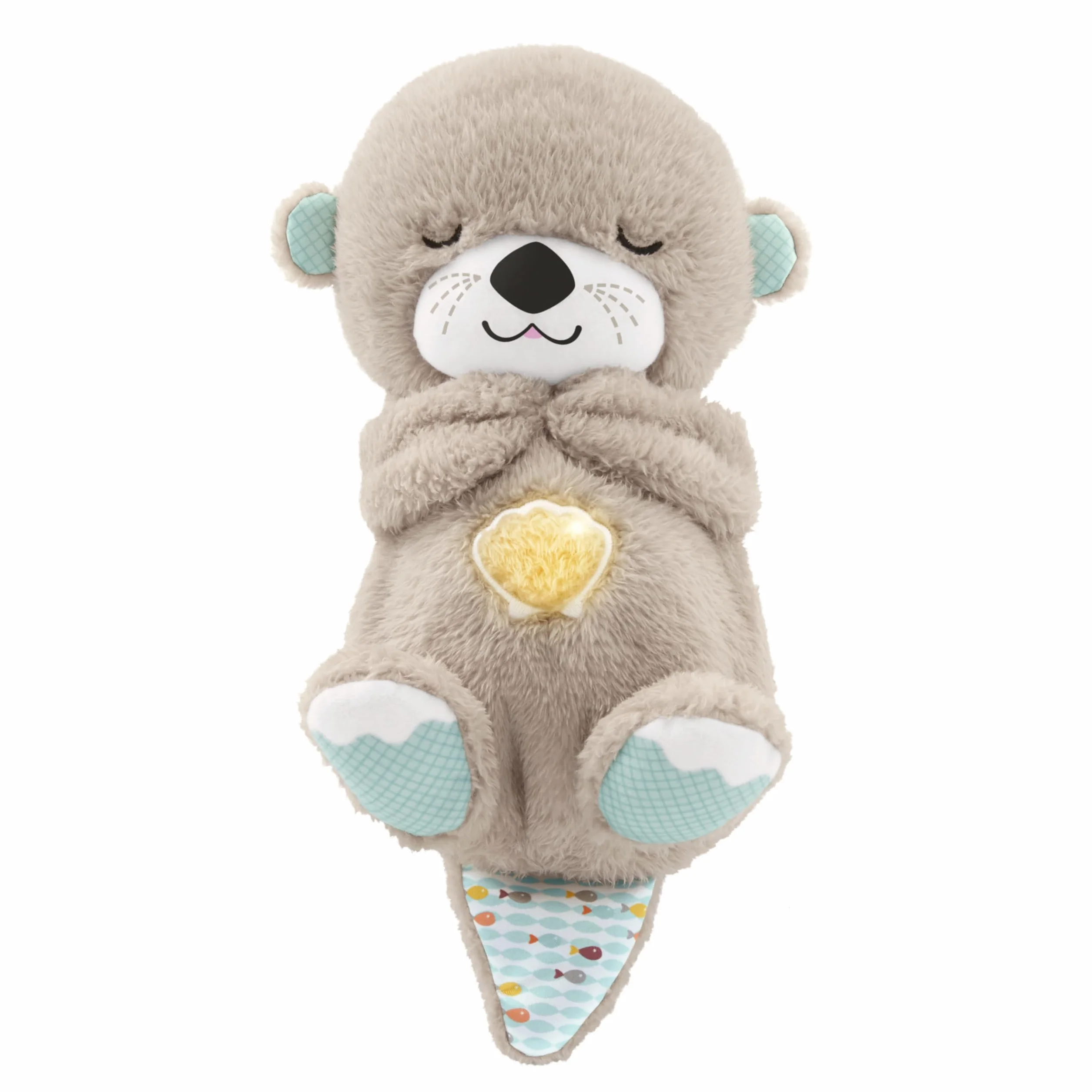 Fisher-Price Ma Loutre Câlins Bonne Nuit Peluche Veilleuse Bébé Musicale et Lumineuse Bruit Blanc Cadeau Naissance FXC66