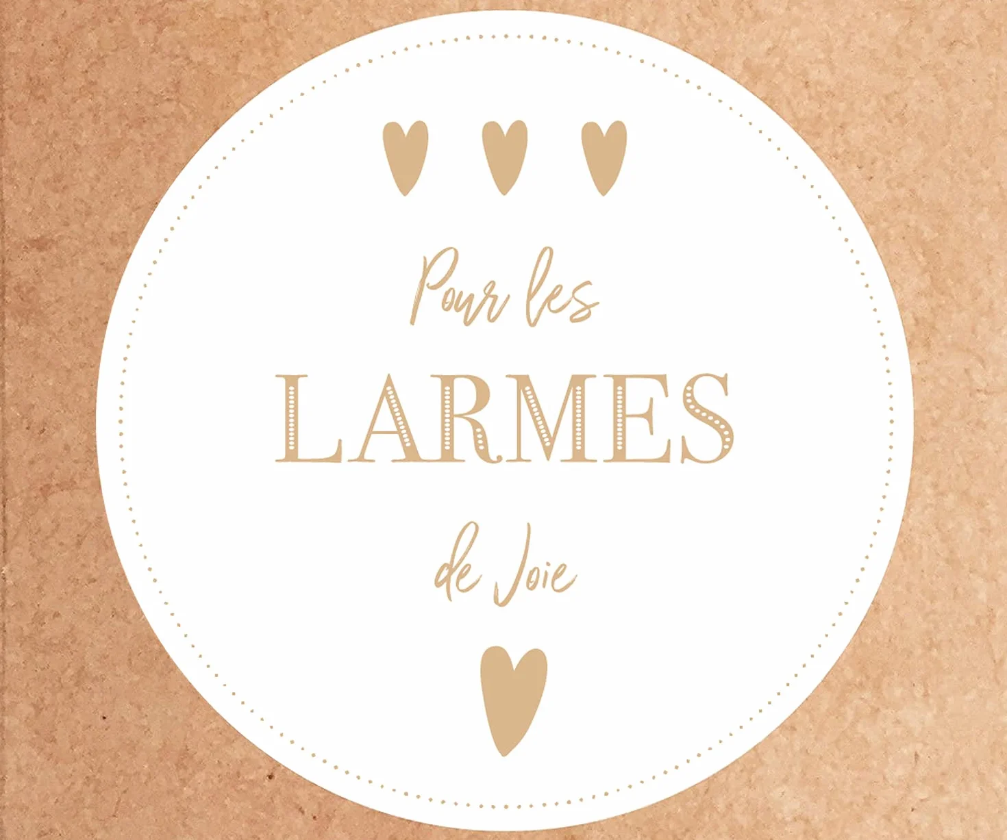 Plantvibes 100 enveloppes Larmes de Joie Autocollant Vintage Mariage Encaustique Bijoux