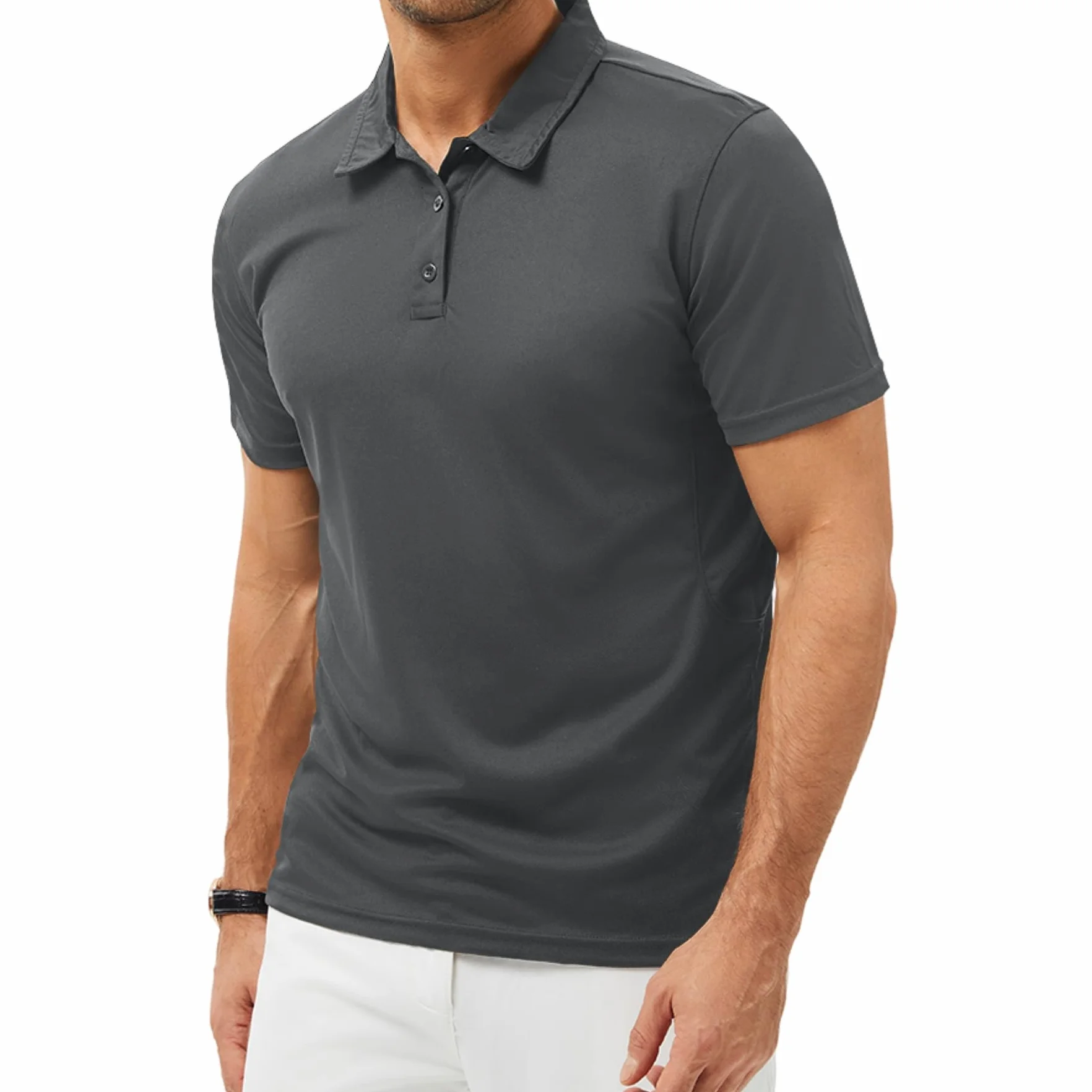 Polo Homme Séchage Rapide Moisture Wicking Regular Fit Polo Golf Sport