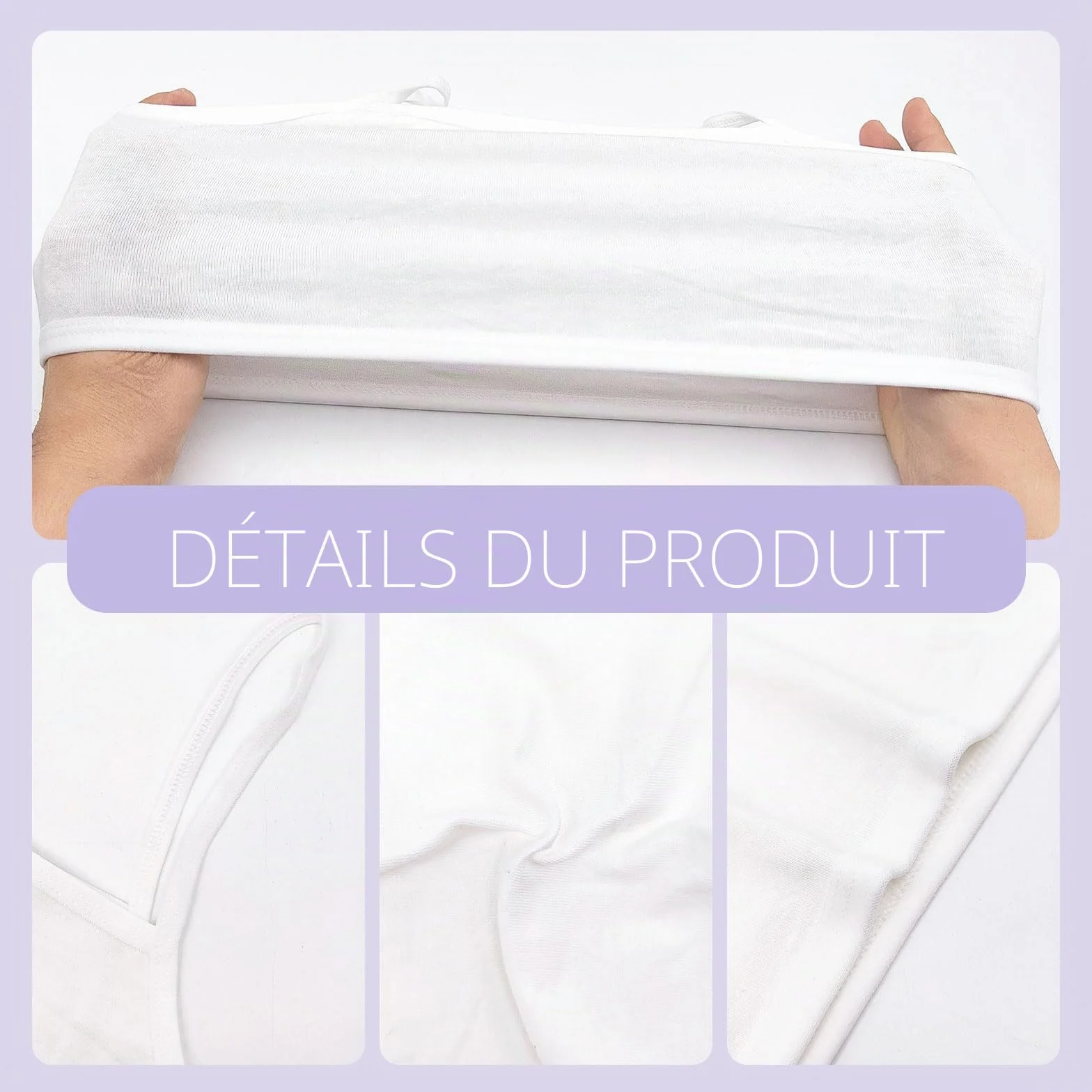 Soutiens-Gorge Fille Coton 8 Pièces 8 à 12 Ans Blanc