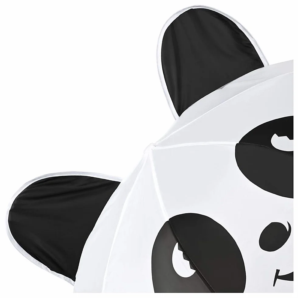 VON LILIENFELD® Parapluie Enfant Panda Jusqu'à 8 ans Blanc Noir