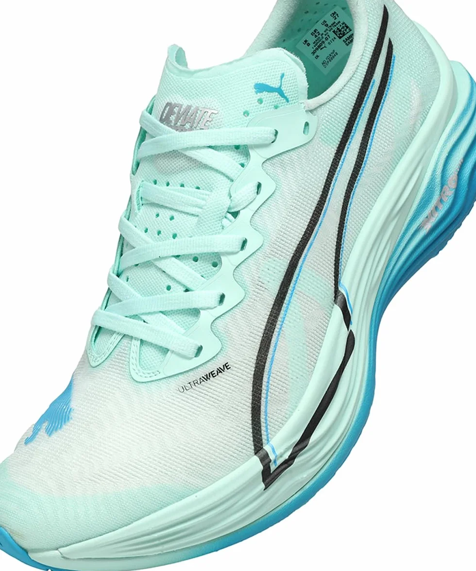 Puma Deviate Nitro Elite 3 Chaussure De Compétition Chaussures De Running Mint Melt-Speed Blue