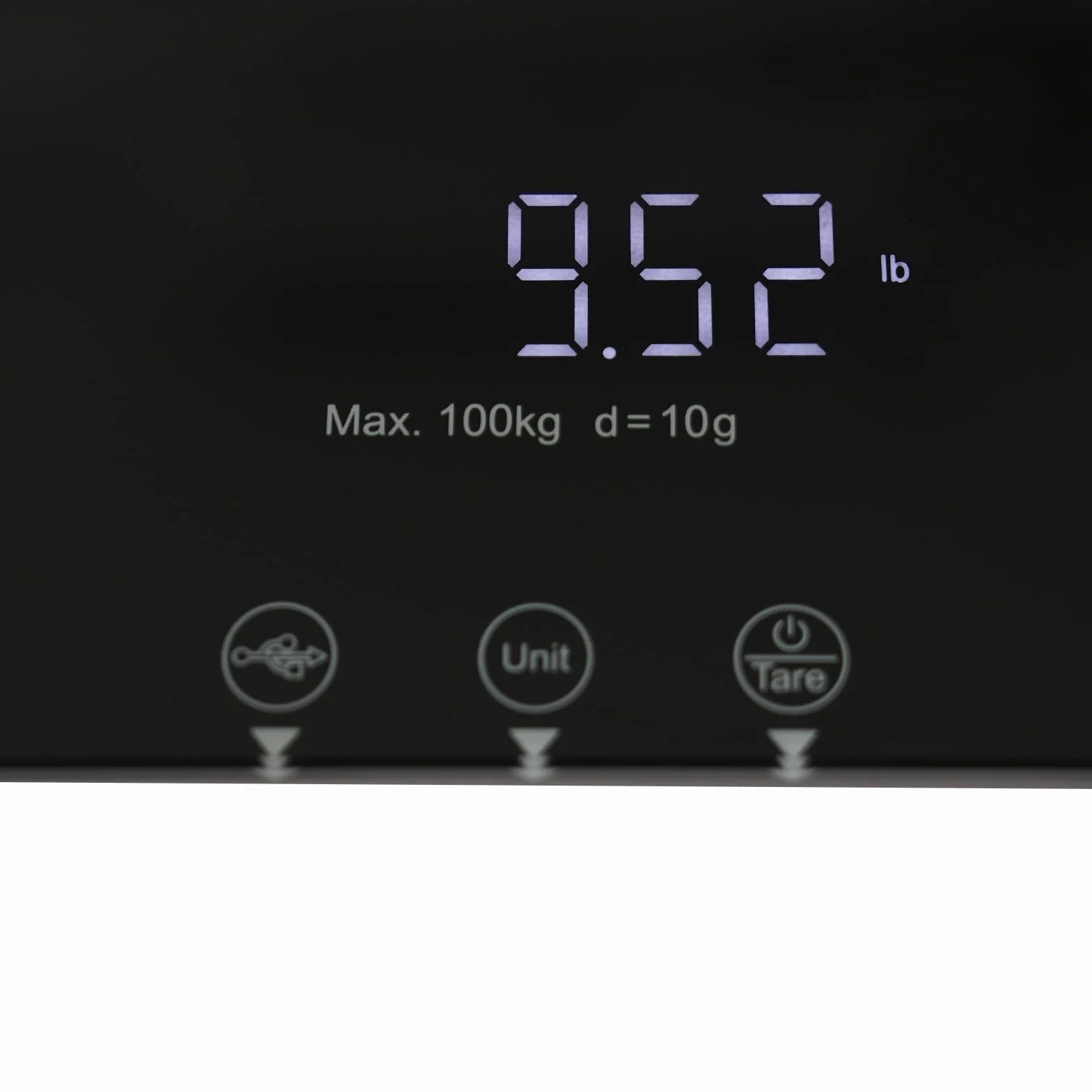 Balance numérique pour animaux de compagnie 100 kg Précision 10 g Grande plate-forme Affichage LCD 3 modes de pesée Fonction tare Noir