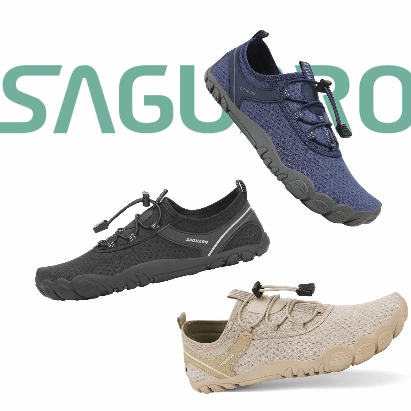 SAGUARO Chaussures Aquatiques Homme Femme Plage Natation Yoga Antidérapantes Séchage Rapide