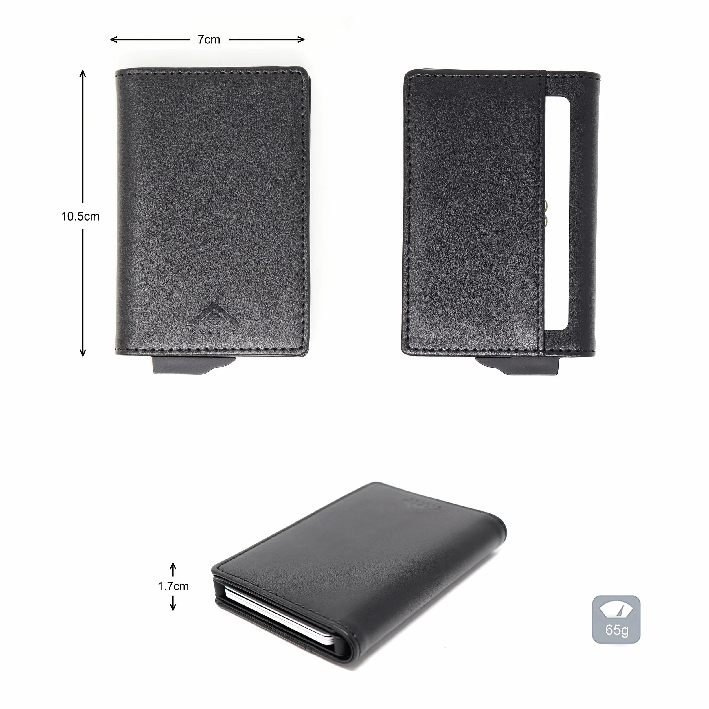 Stealth Wallet Porte-Cartes Pop-up Aluminium léger Blocage RFID NFC avec Boîte-Cadeau